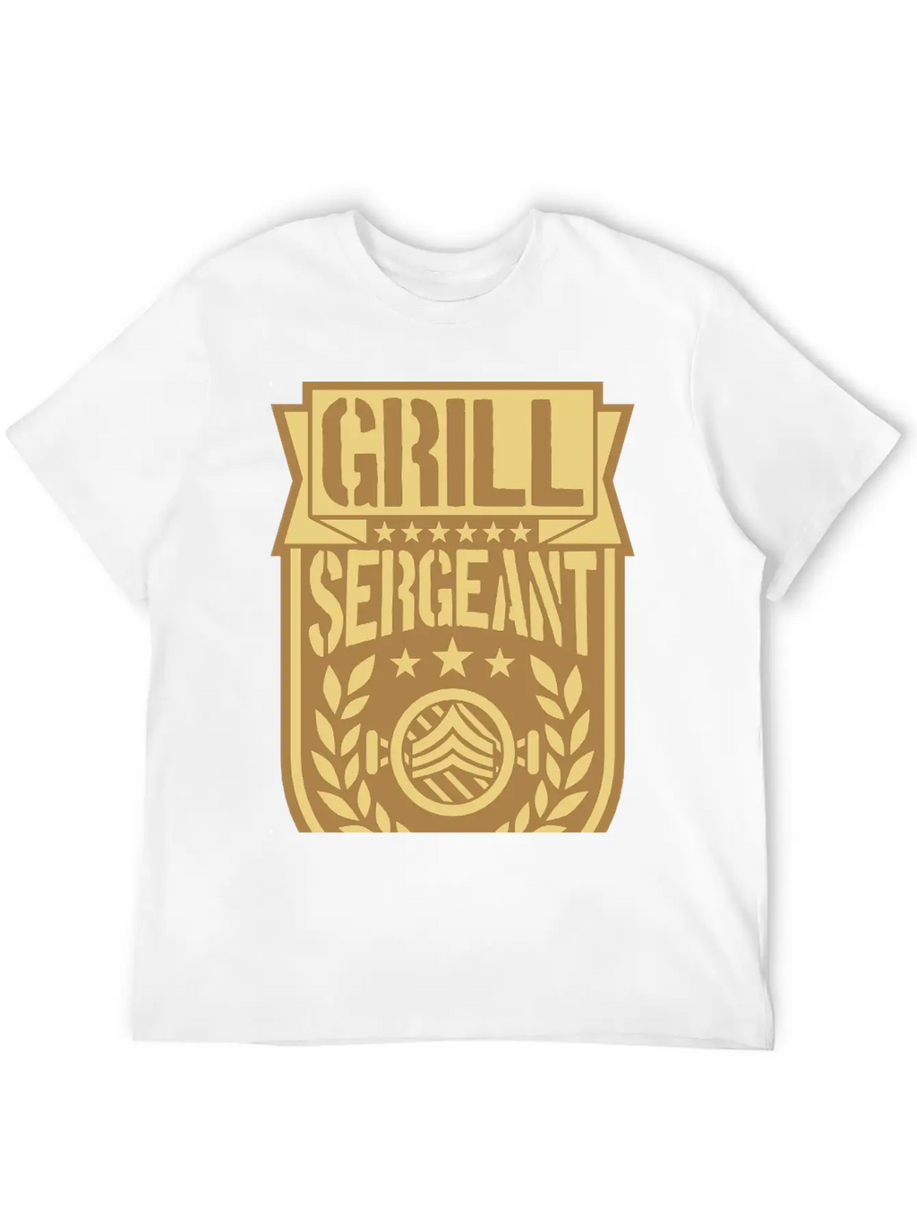 Barbecue Sergeant Cool Laurel Breathable Soft Cotton T-Shirt – Timeless Casual Look