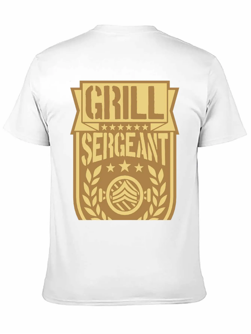 Barbecue Sergeant Cool Laurel Breathable Soft Cotton T-Shirt – Timeless Casual Look