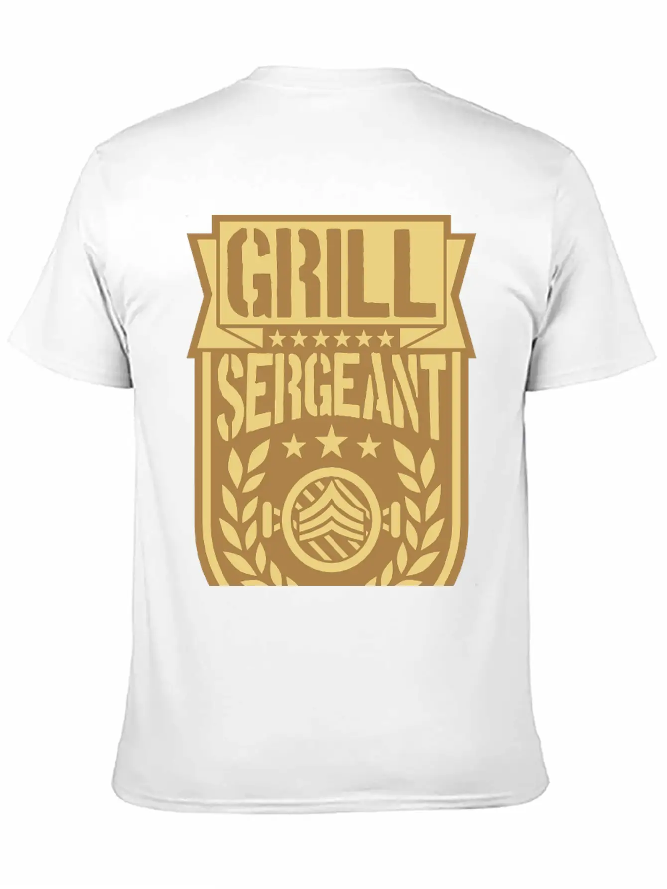 Barbecue Sergeant Cool Laurel Breathable Soft Cotton T-Shirt – Timeless Casual Look