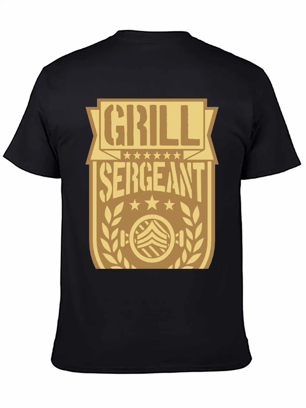 Barbecue Sergeant Cool Laurel Breathable Soft Cotton T-Shirt – Timeless Casual Look