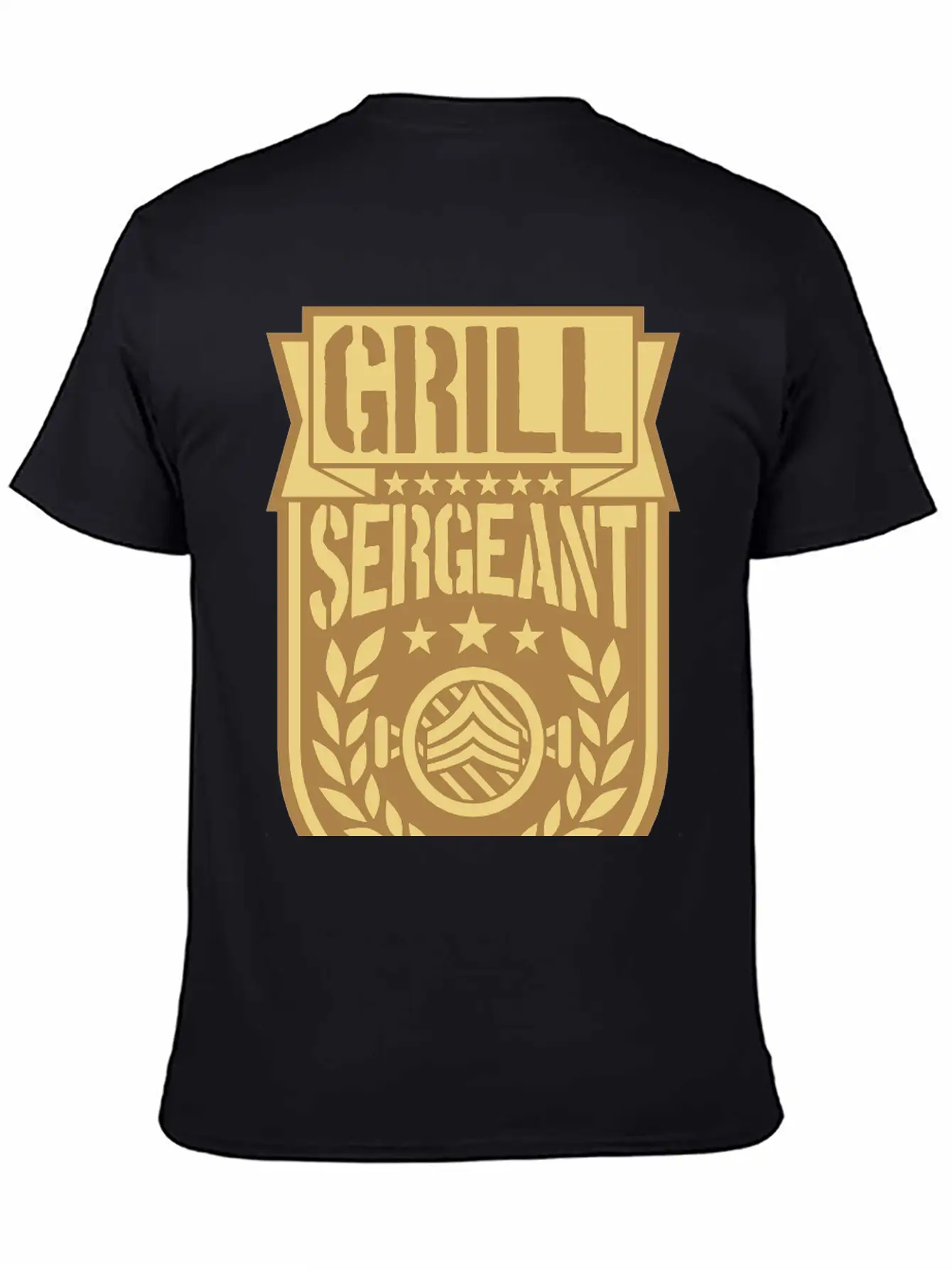 Barbecue Sergeant Cool Laurel Breathable Soft Cotton T-Shirt – Timeless Casual Look