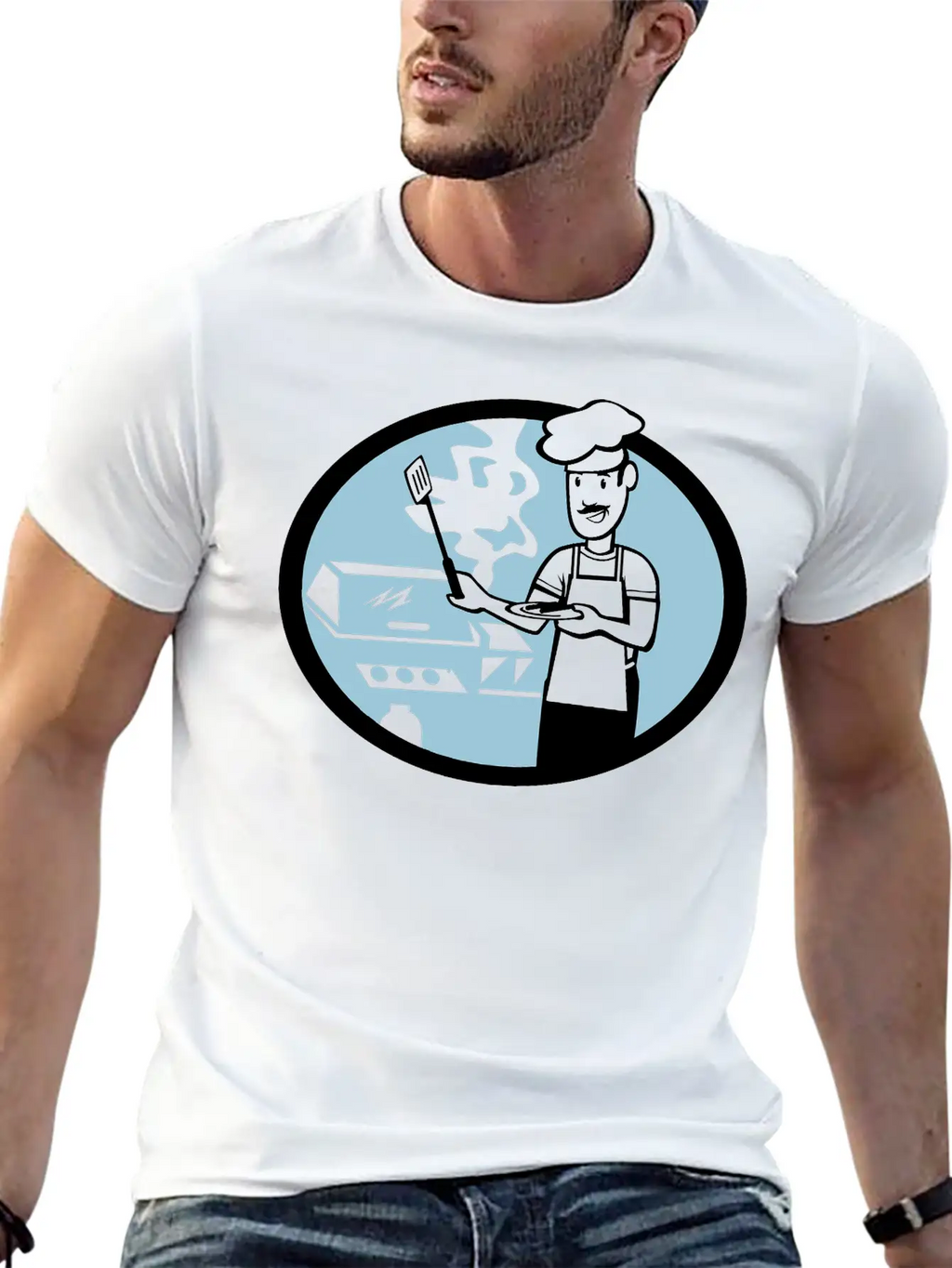 Barbeque Unisex Casual T-Shirt – Clean Design For Daily Comfort