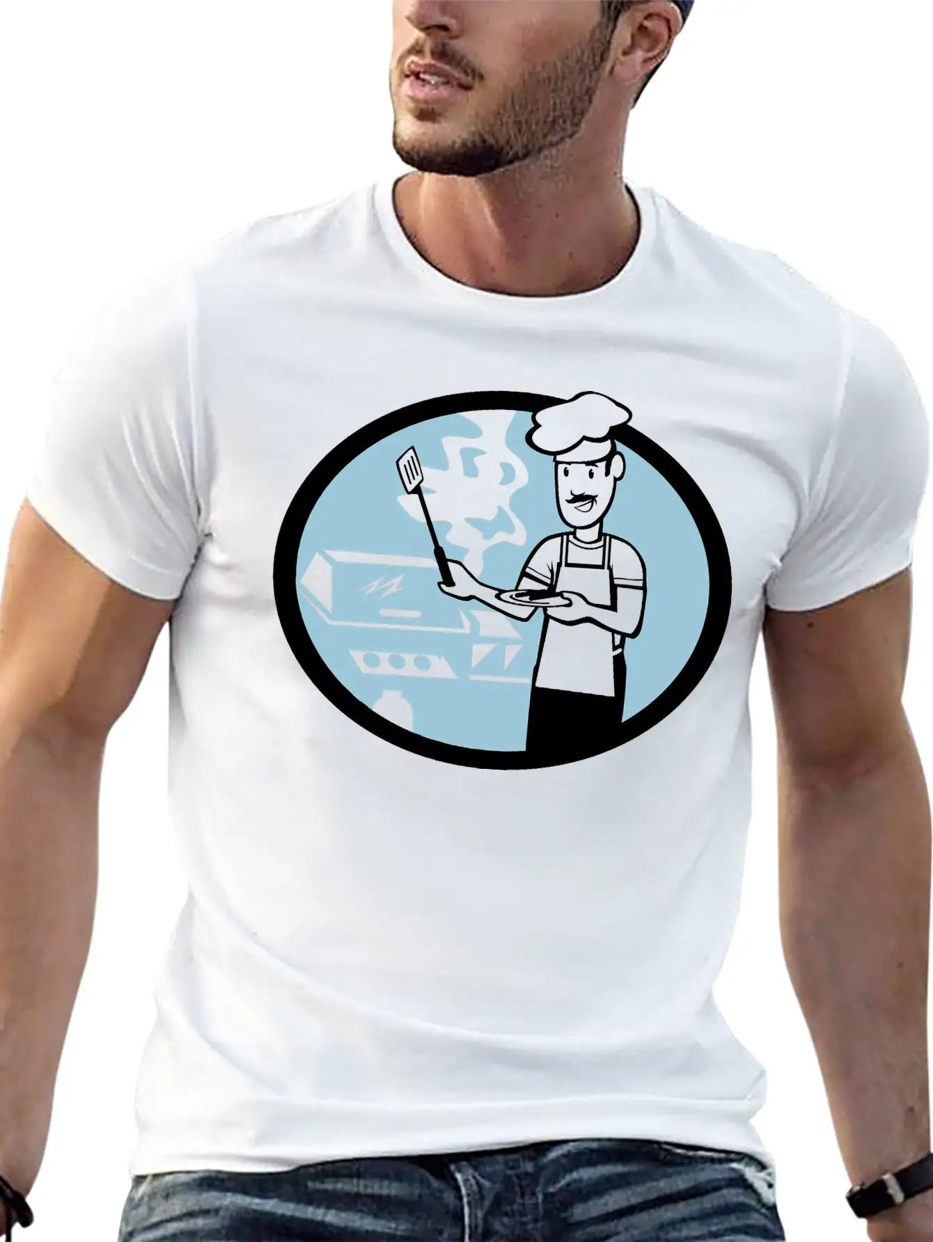 Barbeque Unisex Casual T-Shirt – Clean Design For Daily Comfort