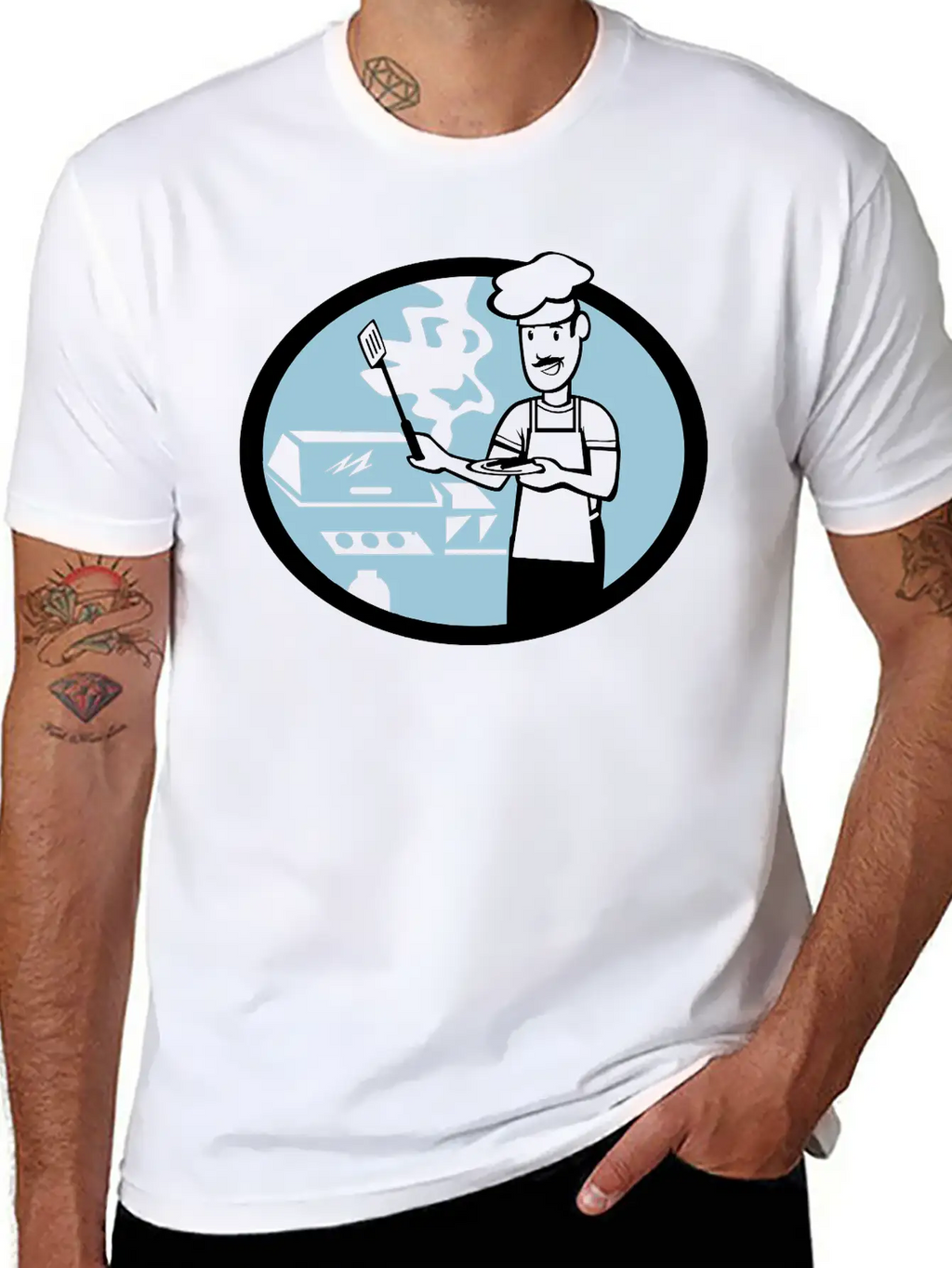 Barbeque Unisex Casual T-Shirt – Clean Design For Daily Comfort