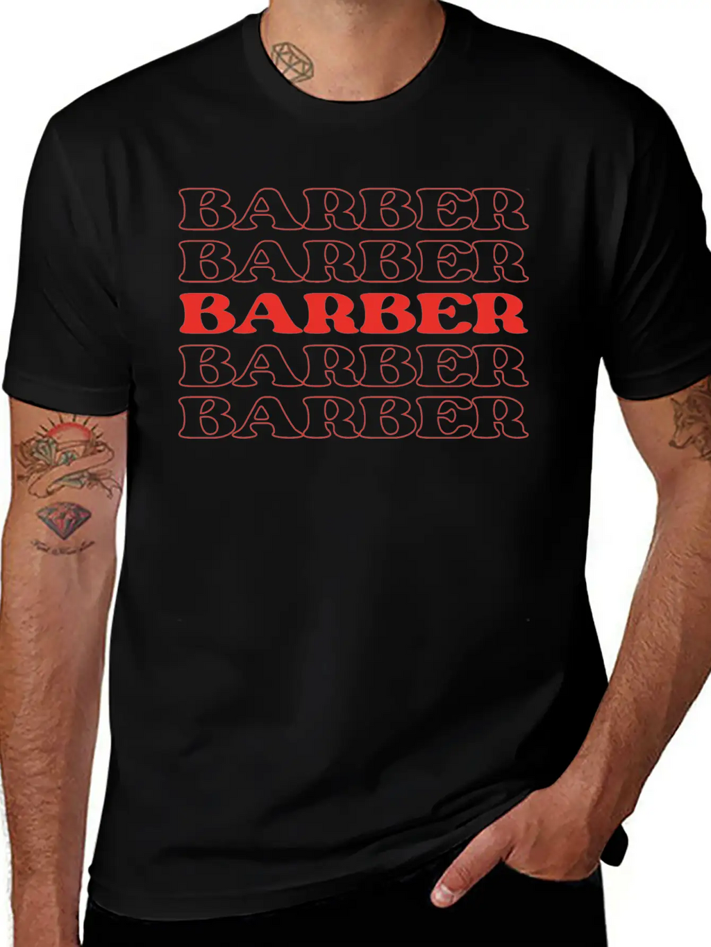 Barber Haircutter Hairdresser Stylist Hair Stylist Stylish Everyday T-Shirt – Unisex Basic Cotton Tee