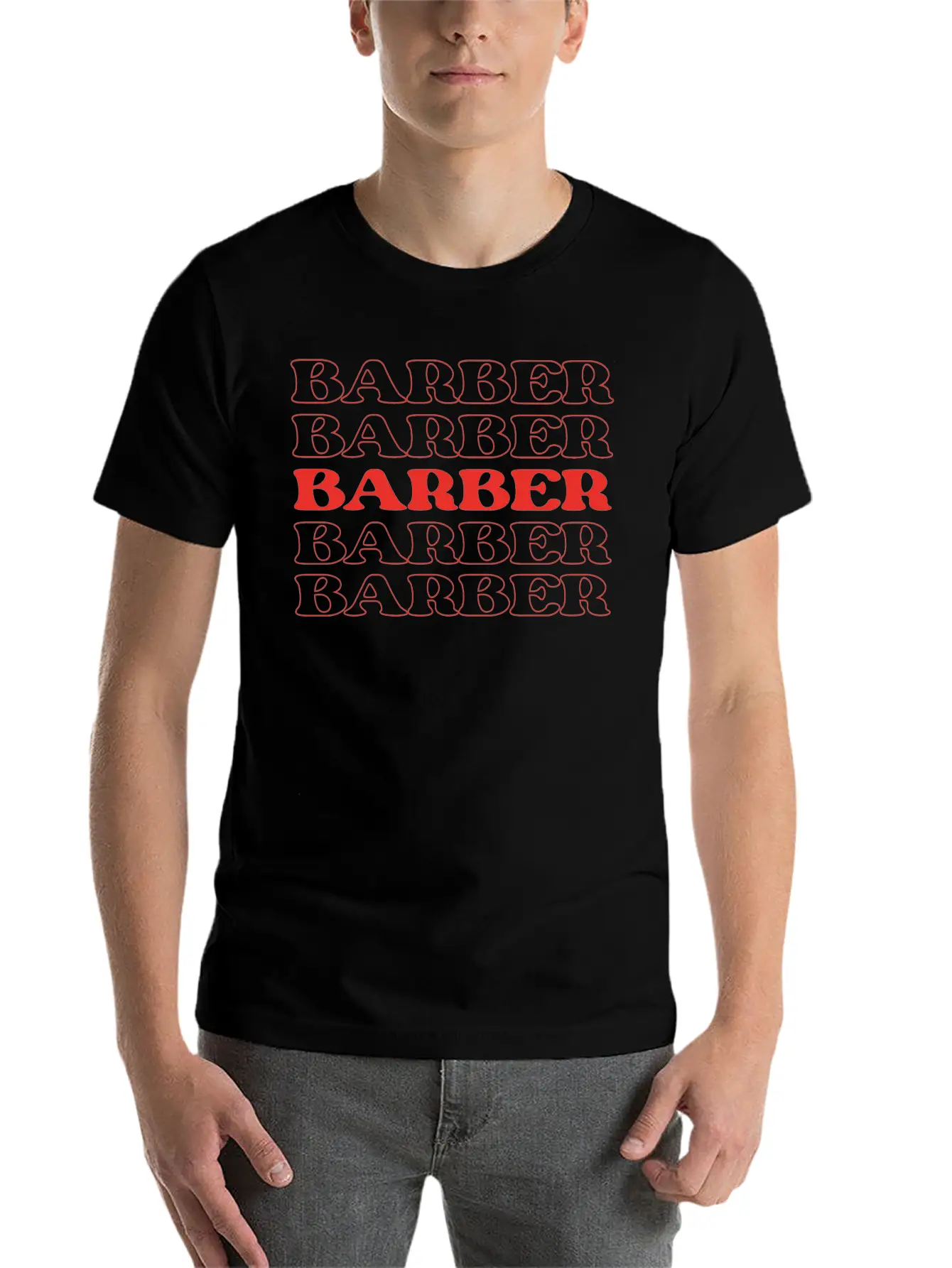 Barber Haircutter Hairdresser Stylist Hair Stylist Stylish Everyday T-Shirt – Unisex Basic Cotton Tee