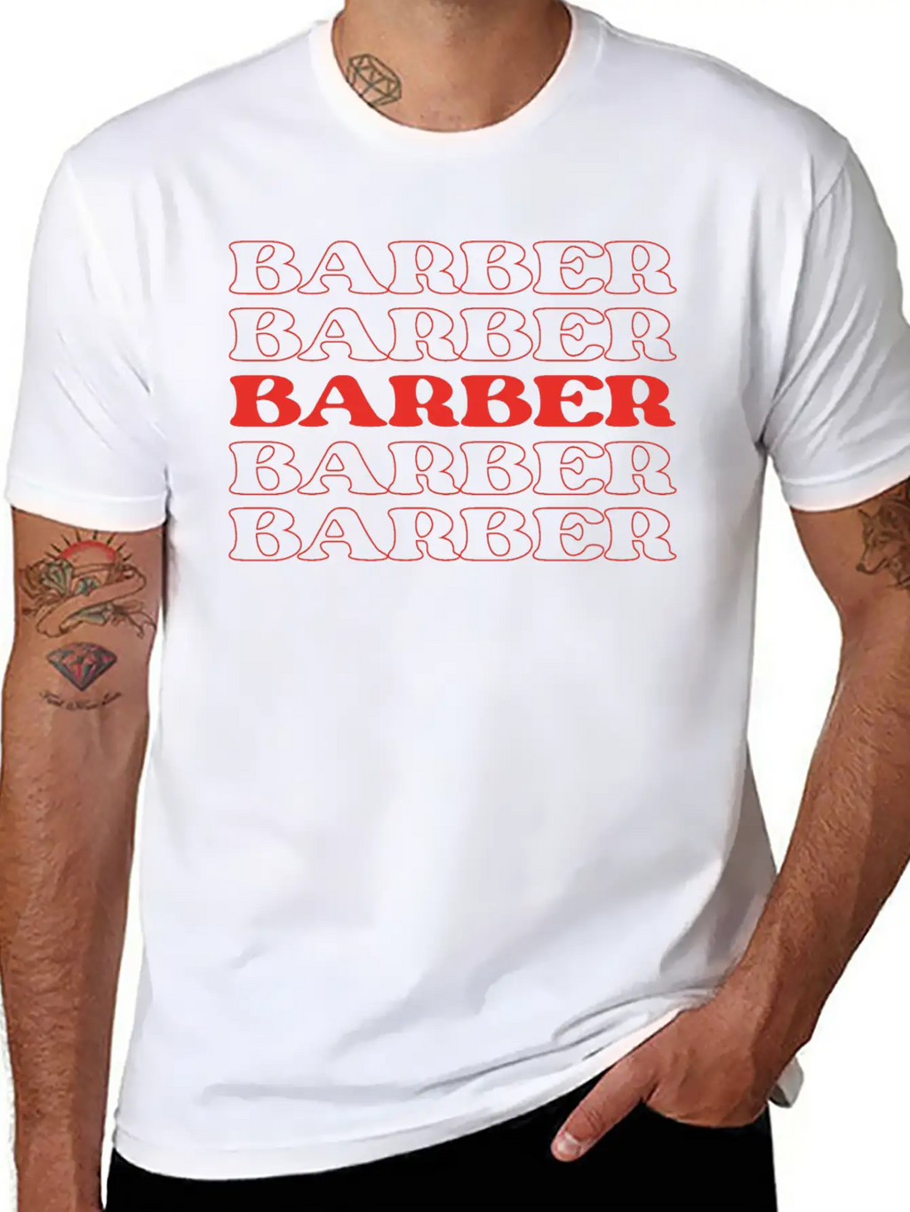 Barber Haircutter Hairdresser Stylist Hair Stylist Stylish Everyday T-Shirt – Unisex Basic Cotton Tee