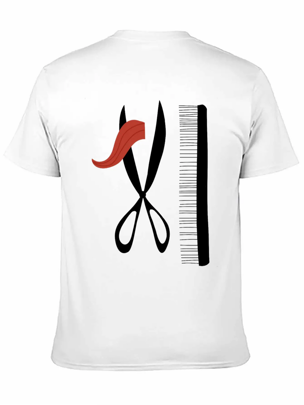 Barber Mustache Gentlemans Grooming Hairdresser Unisex Short Sleeve Soft Cotton T-Shirt – Casual Everyday Wear