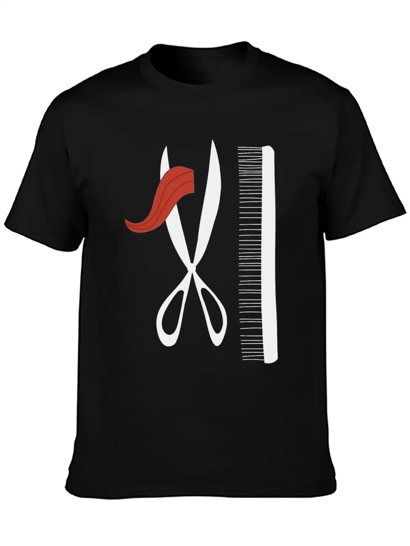 Barber Mustache Gentlemans Grooming Hairdresser Unisex Short Sleeve Soft Cotton T-Shirt – Casual Everyday Wear