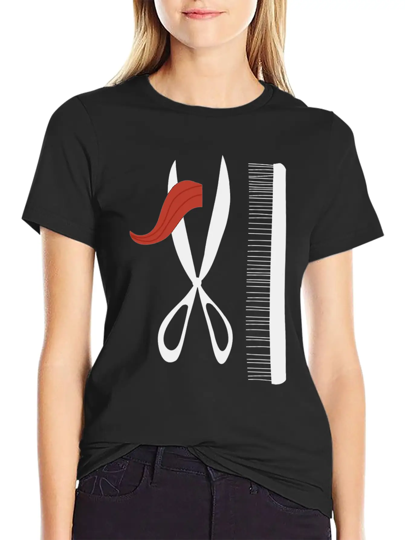 Barber Mustache Gentlemans Grooming Hairdresser Unisex Short Sleeve Soft Cotton T-Shirt – Casual Everyday Wear