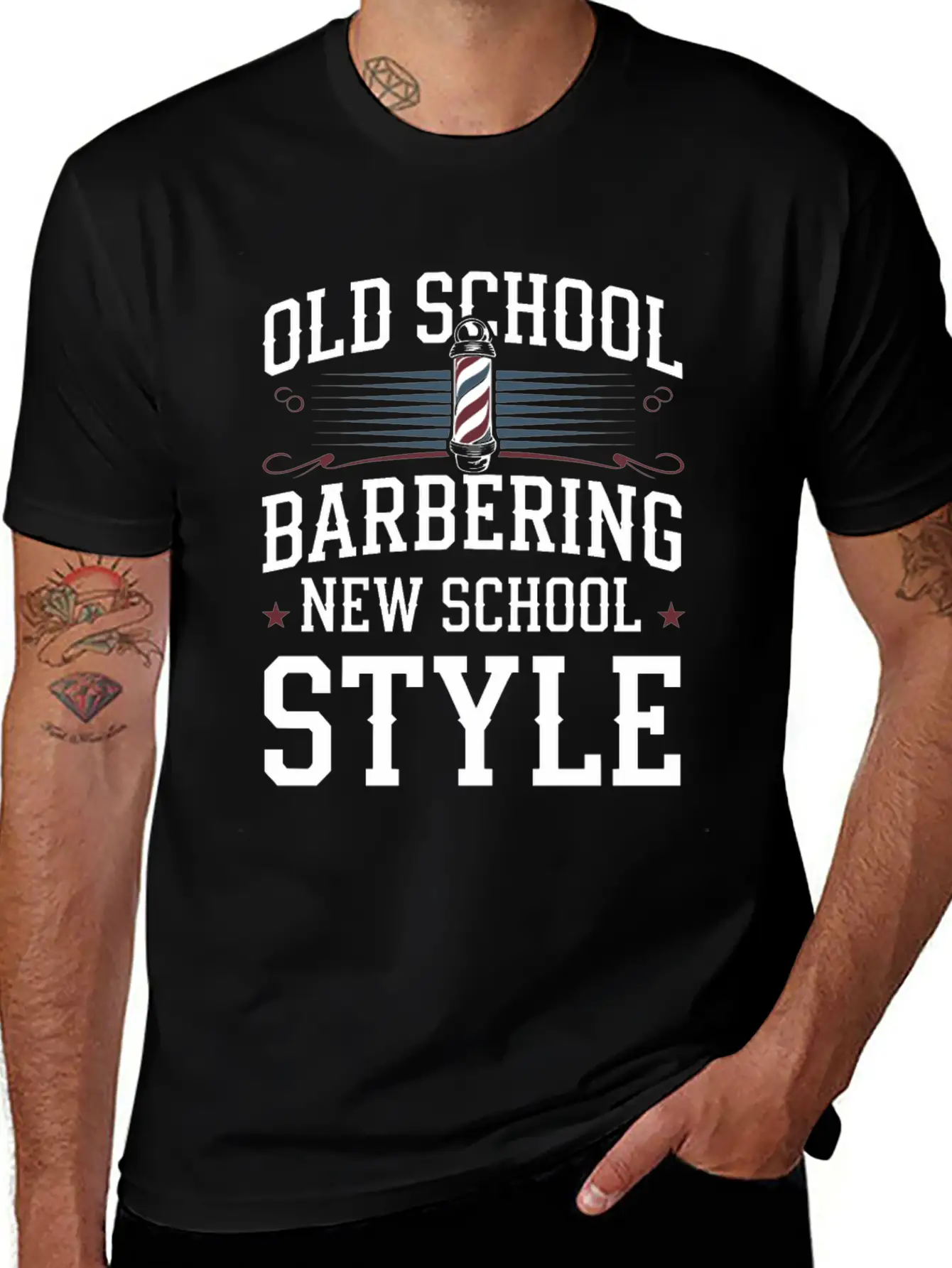 Barbering Barber Hair Stylist Classic Cut Barber Stylish Everyday T-Shirt – Unisex Basic Cotton Tee