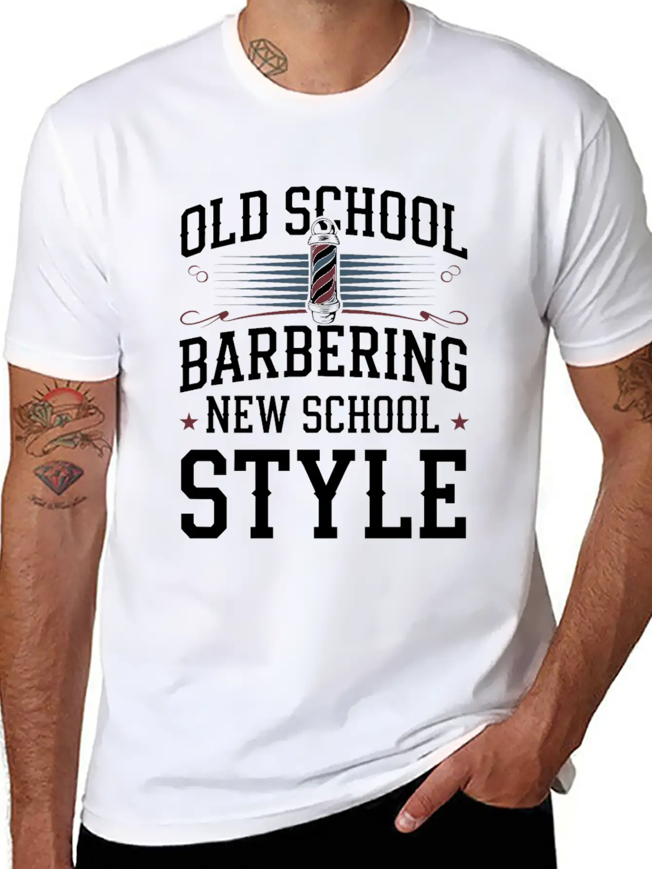 Barbering Barber Hair Stylist Classic Cut Barber Stylish Everyday T-Shirt – Unisex Basic Cotton Tee
