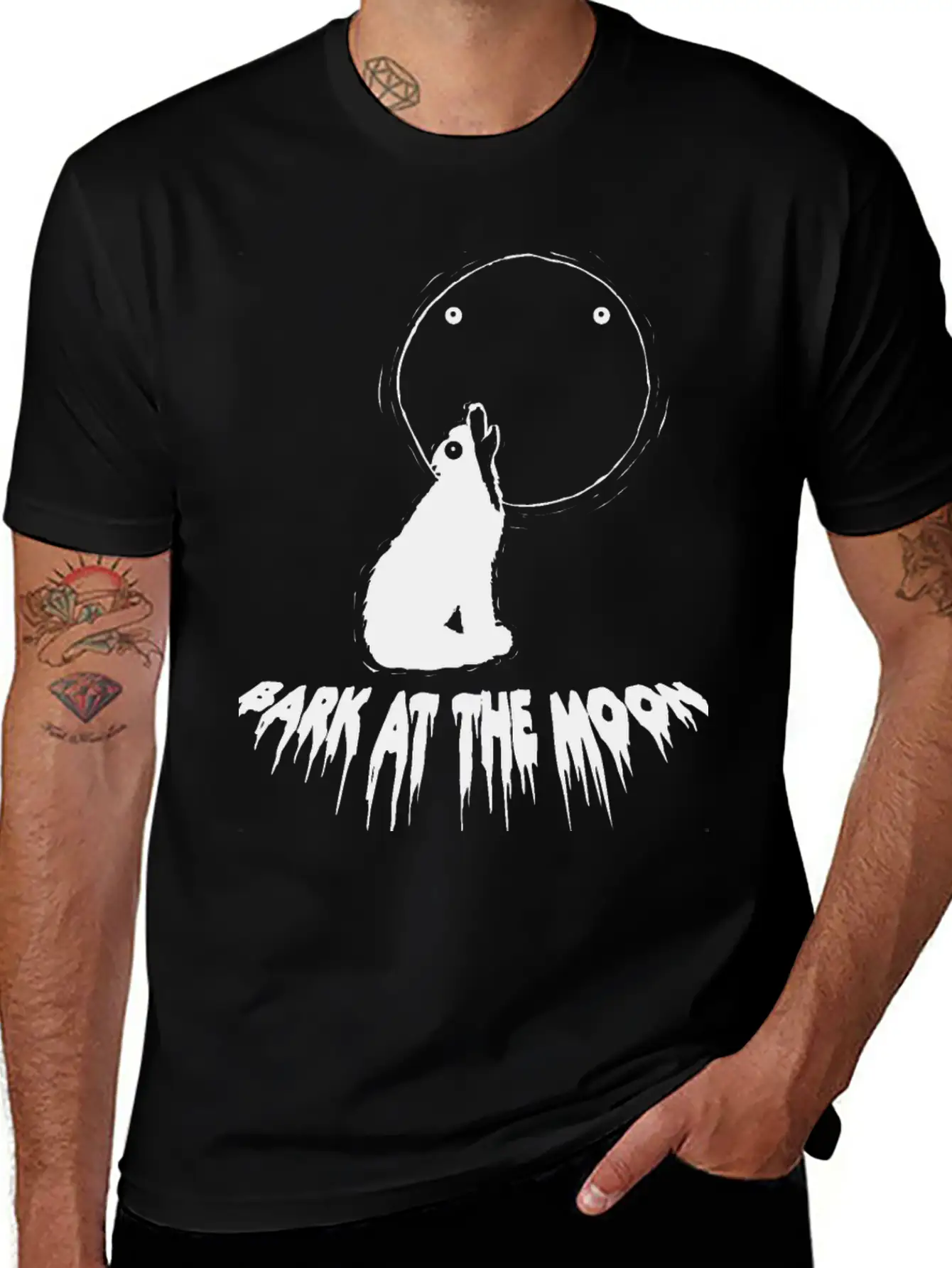 Bark At The Monn Casual Graphic T-Shirt – Simple And Comfortable Daily Wear