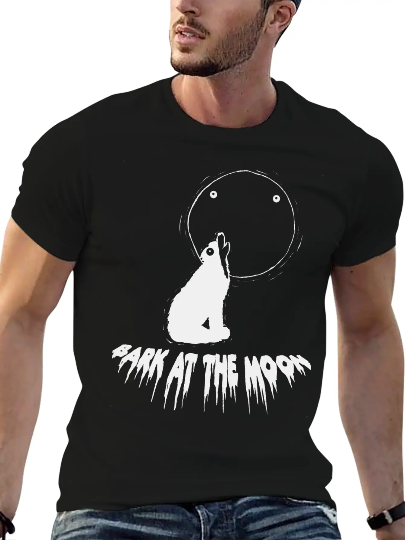 Bark At The Monn Casual Graphic T-Shirt – Simple And Comfortable Daily Wear