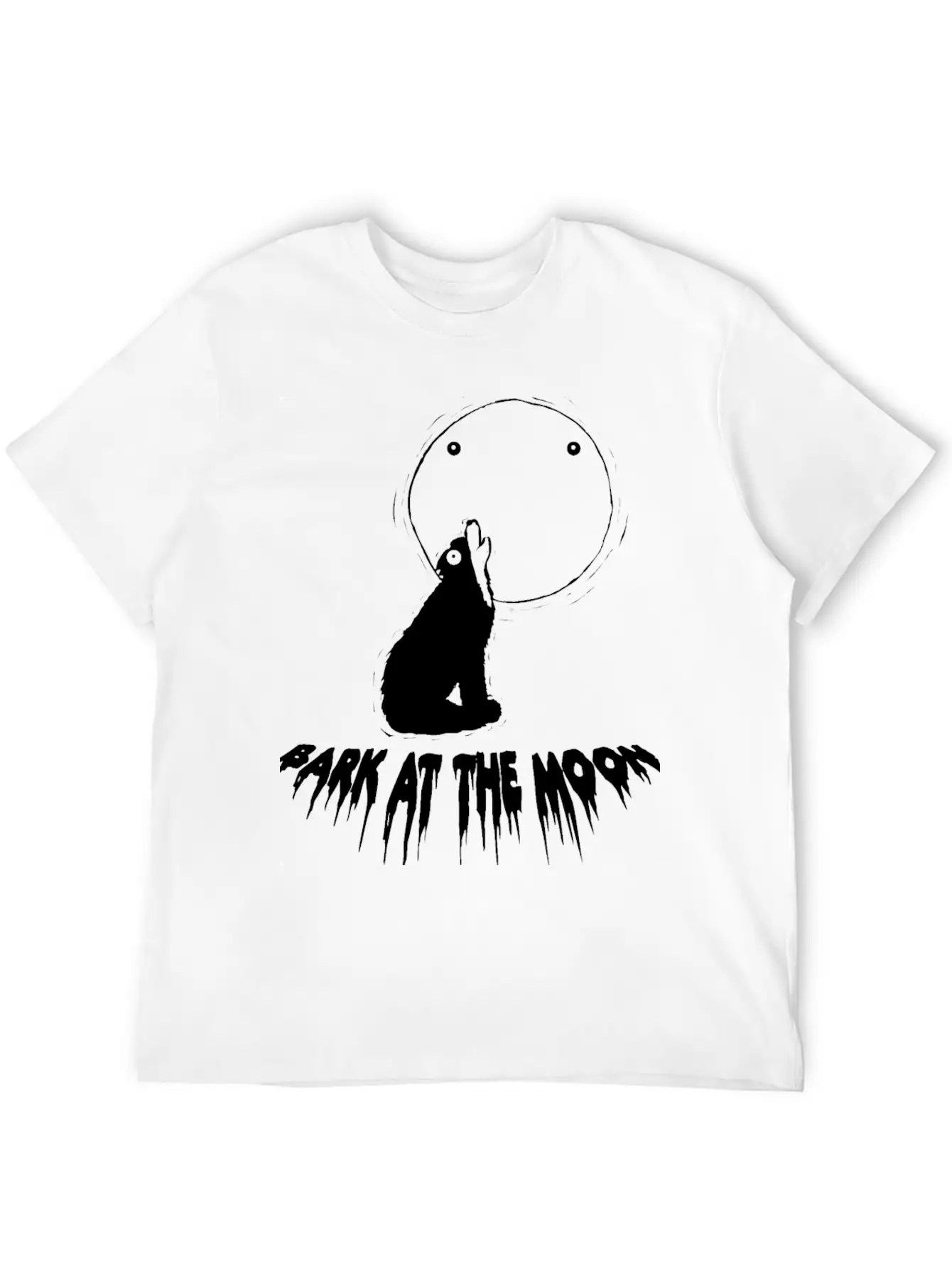 Bark At The Monn Casual Graphic T-Shirt – Simple And Comfortable Daily Wear