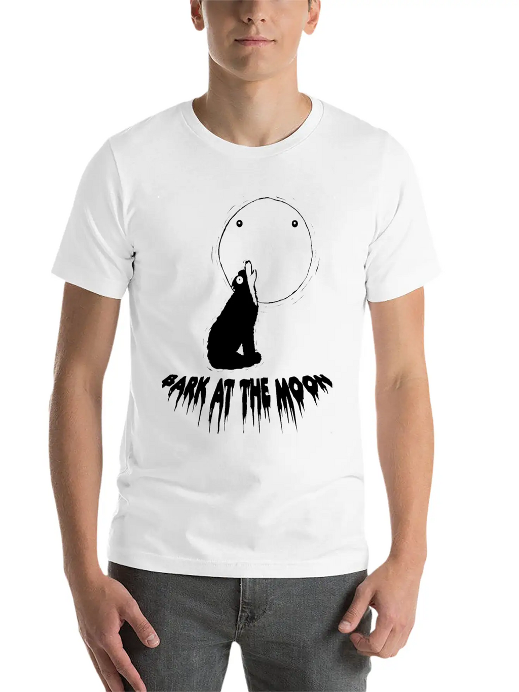 Bark At The Monn Casual Graphic T-Shirt – Simple And Comfortable Daily Wear