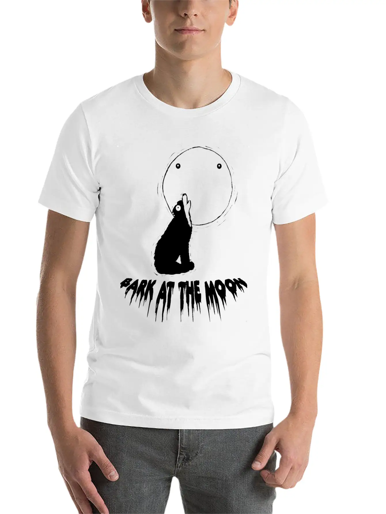 Bark At The Monn Casual Graphic T-Shirt – Simple And Comfortable Daily Wear