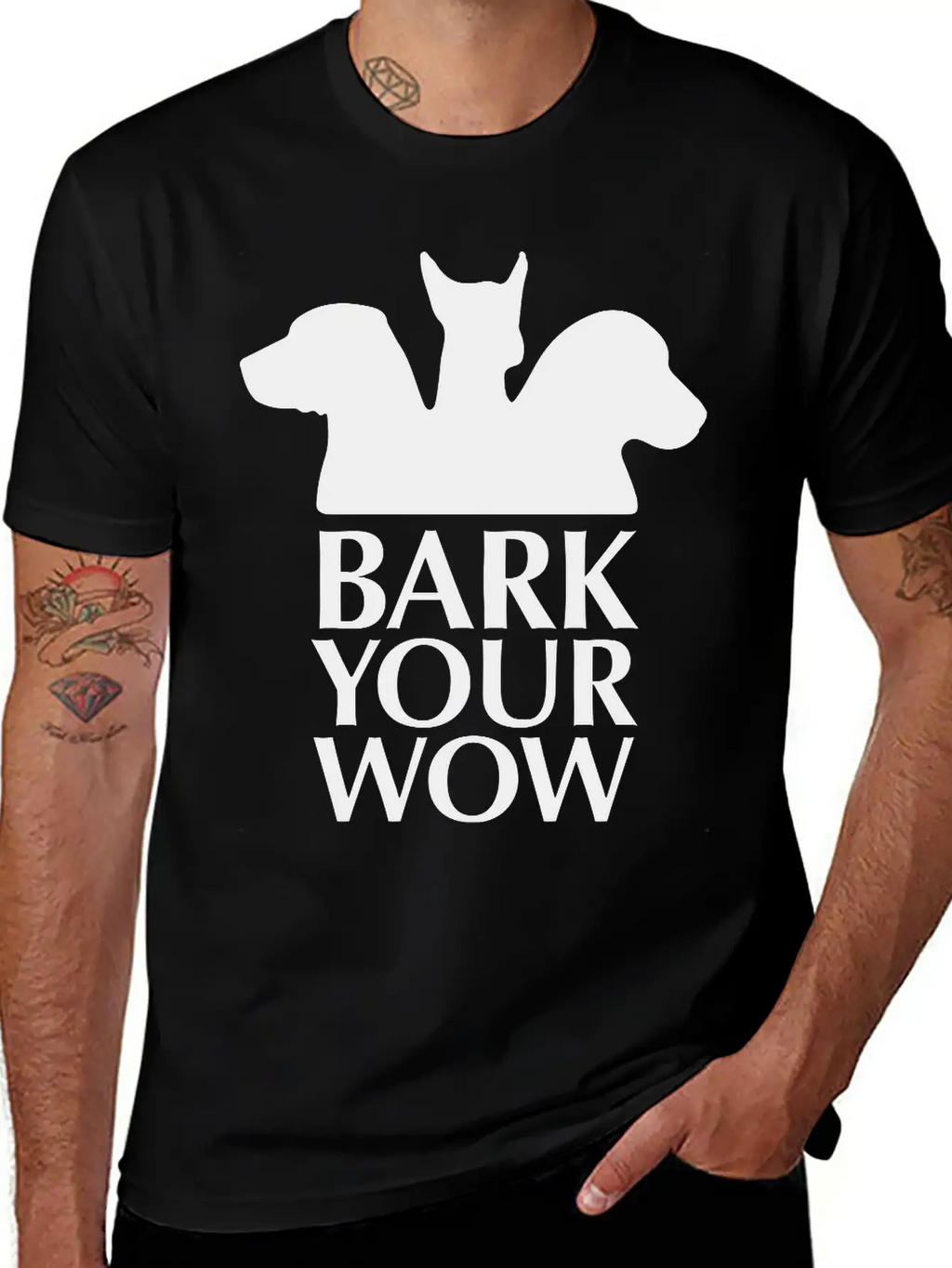 Bark Your Wow 1c Unisex Casual T-Shirt – Clean Design For Daily Comfort
