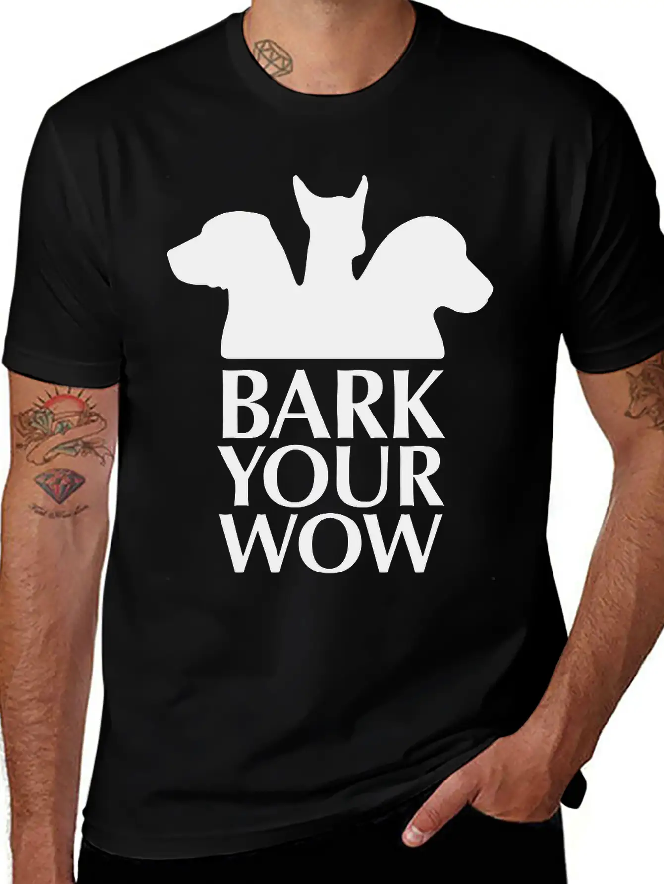 Bark Your Wow 1c Unisex Casual T-Shirt – Clean Design For Daily Comfort