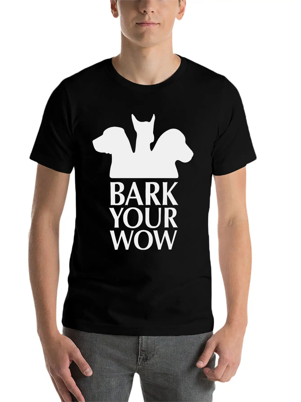 Bark Your Wow 1c Unisex Casual T-Shirt – Clean Design For Daily Comfort