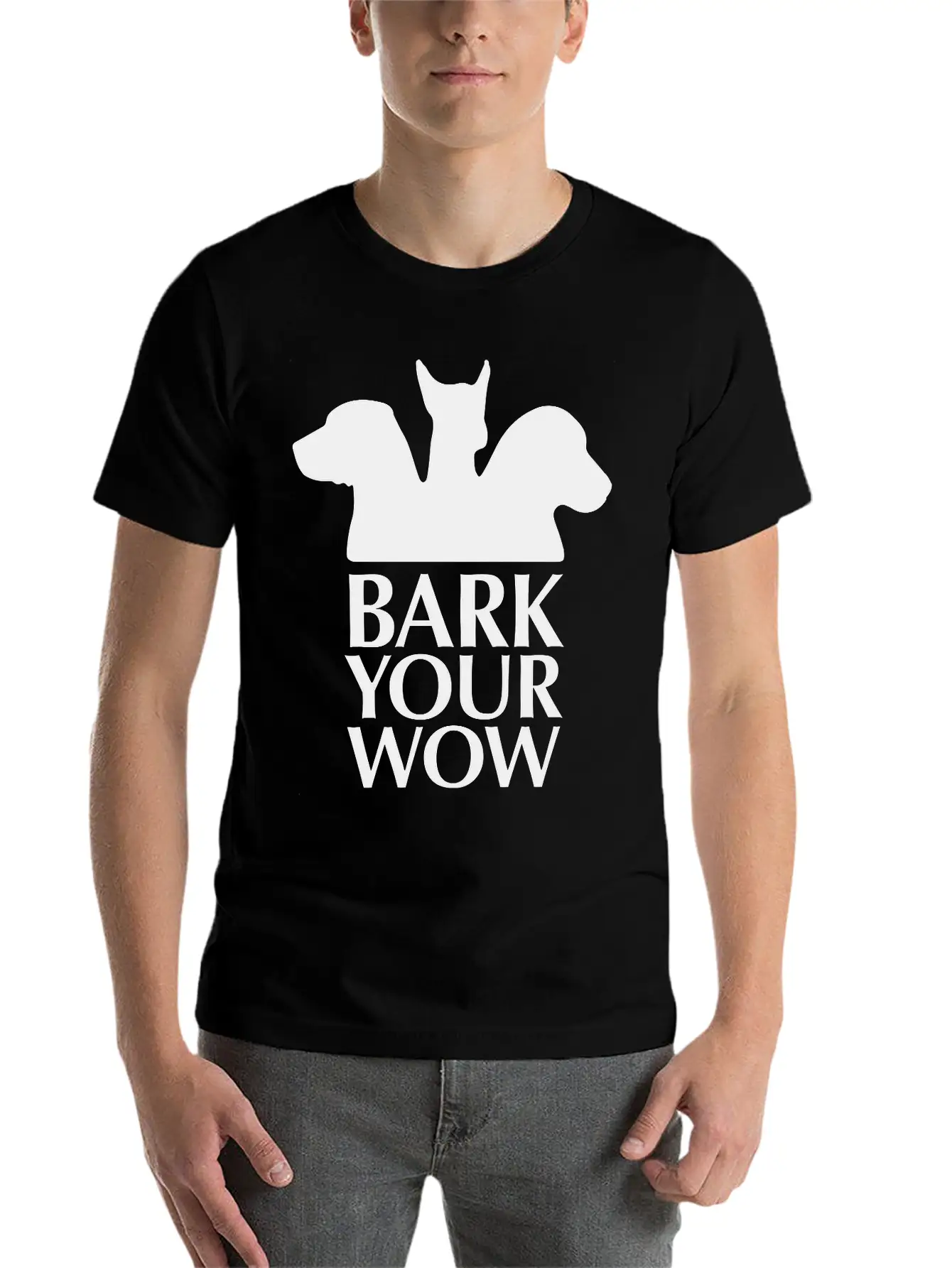 Bark Your Wow 1c Unisex Casual T-Shirt – Clean Design For Daily Comfort