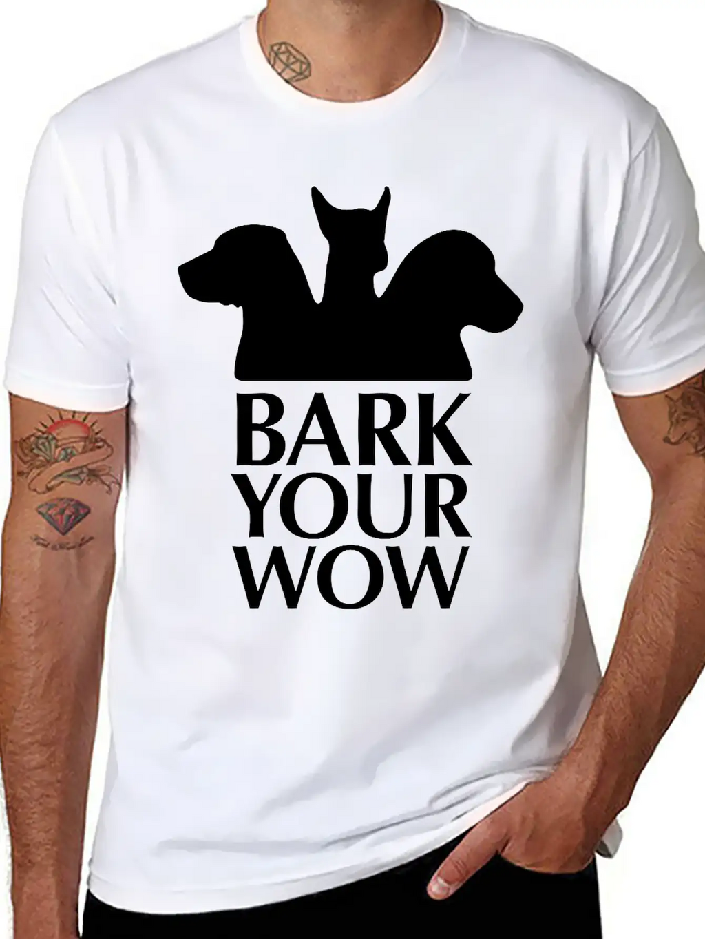 Bark Your Wow 1c Unisex Casual T-Shirt – Clean Design For Daily Comfort