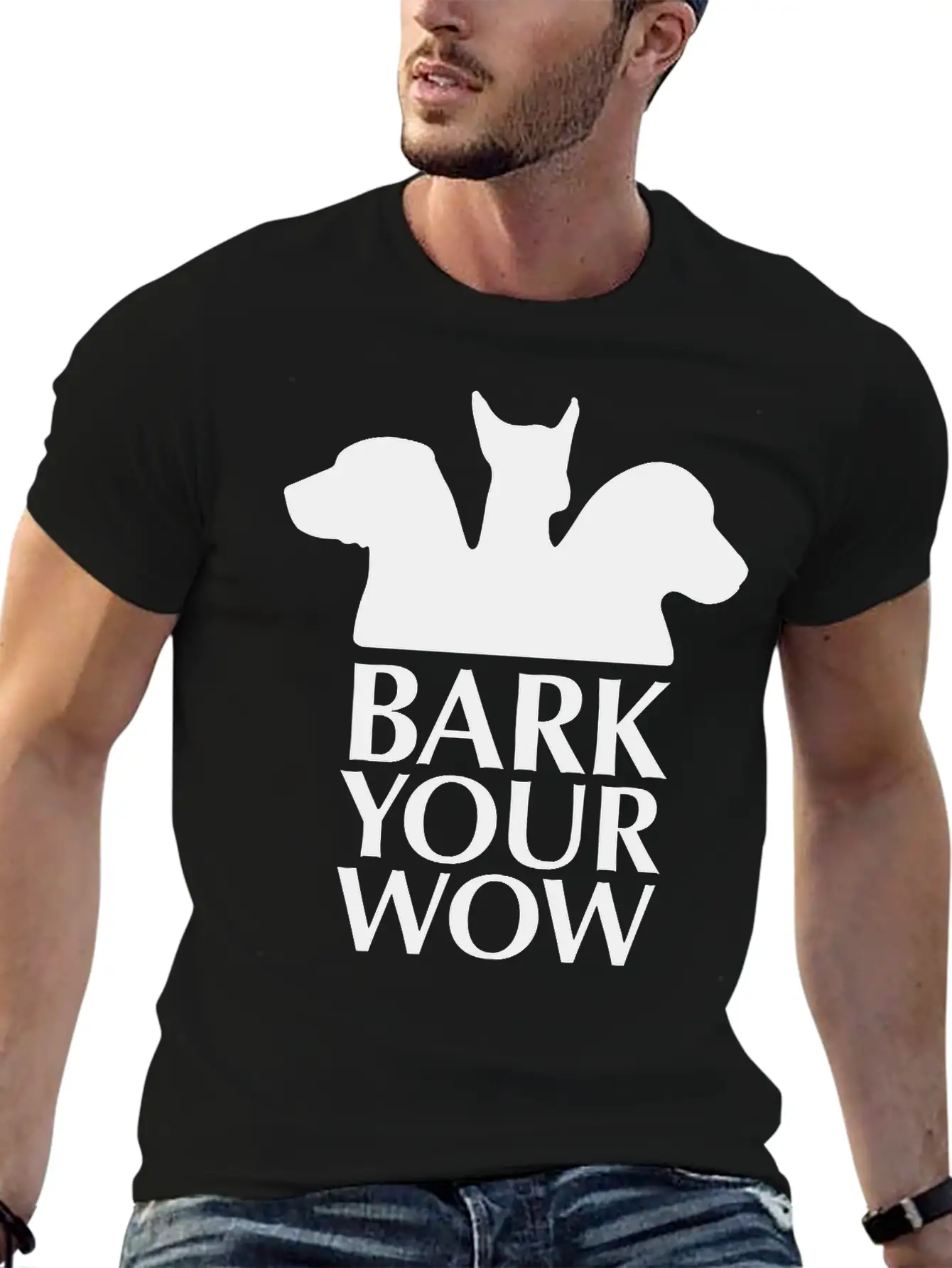 Bark Your Wow 1c Unisex Casual T-Shirt – Clean Design For Daily Comfort