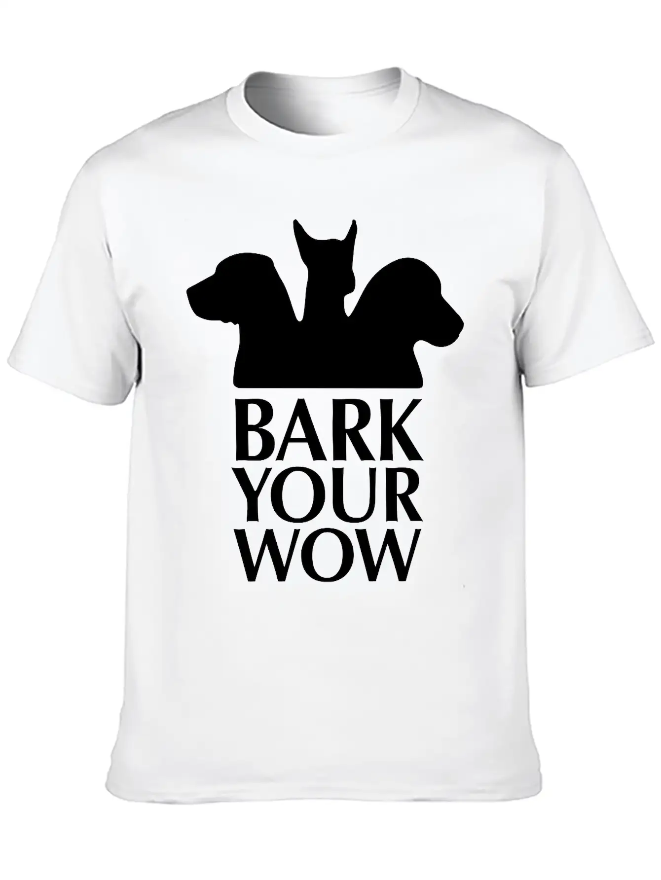 Bark Your Wow 1c Unisex Casual T-Shirt – Clean Design For Daily Comfort