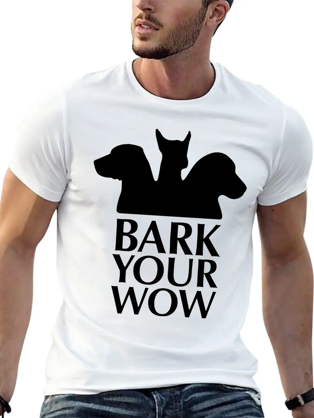 Bark Your Wow 1c Unisex Casual T-Shirt – Clean Design For Daily Comfort