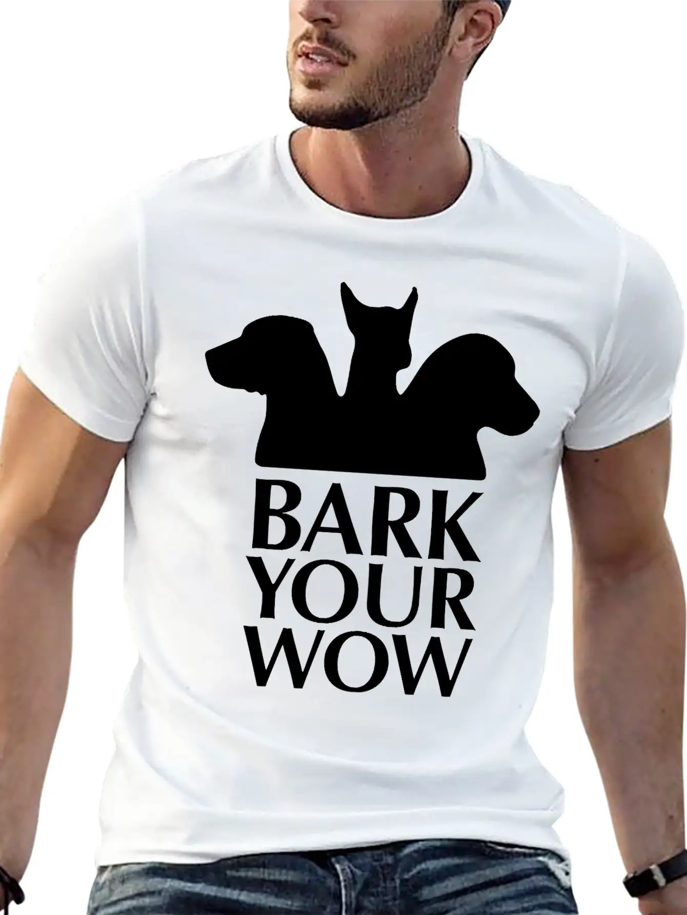 Bark Your Wow 1c Unisex Casual T-Shirt – Clean Design For Daily Comfort