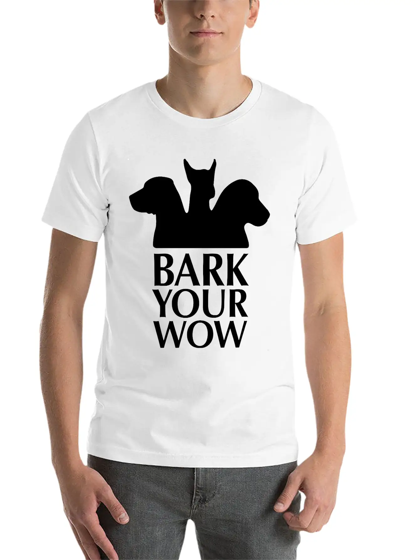 Bark Your Wow 1c Unisex Casual T-Shirt – Clean Design For Daily Comfort
