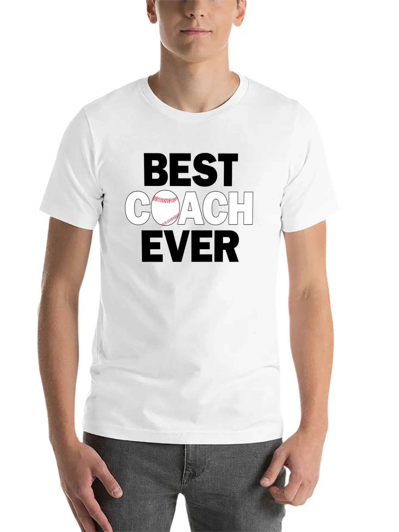 Baseball Coaches BEST COACH EVER Essential Cotton Tee For Daily Outfits – Unisex Style