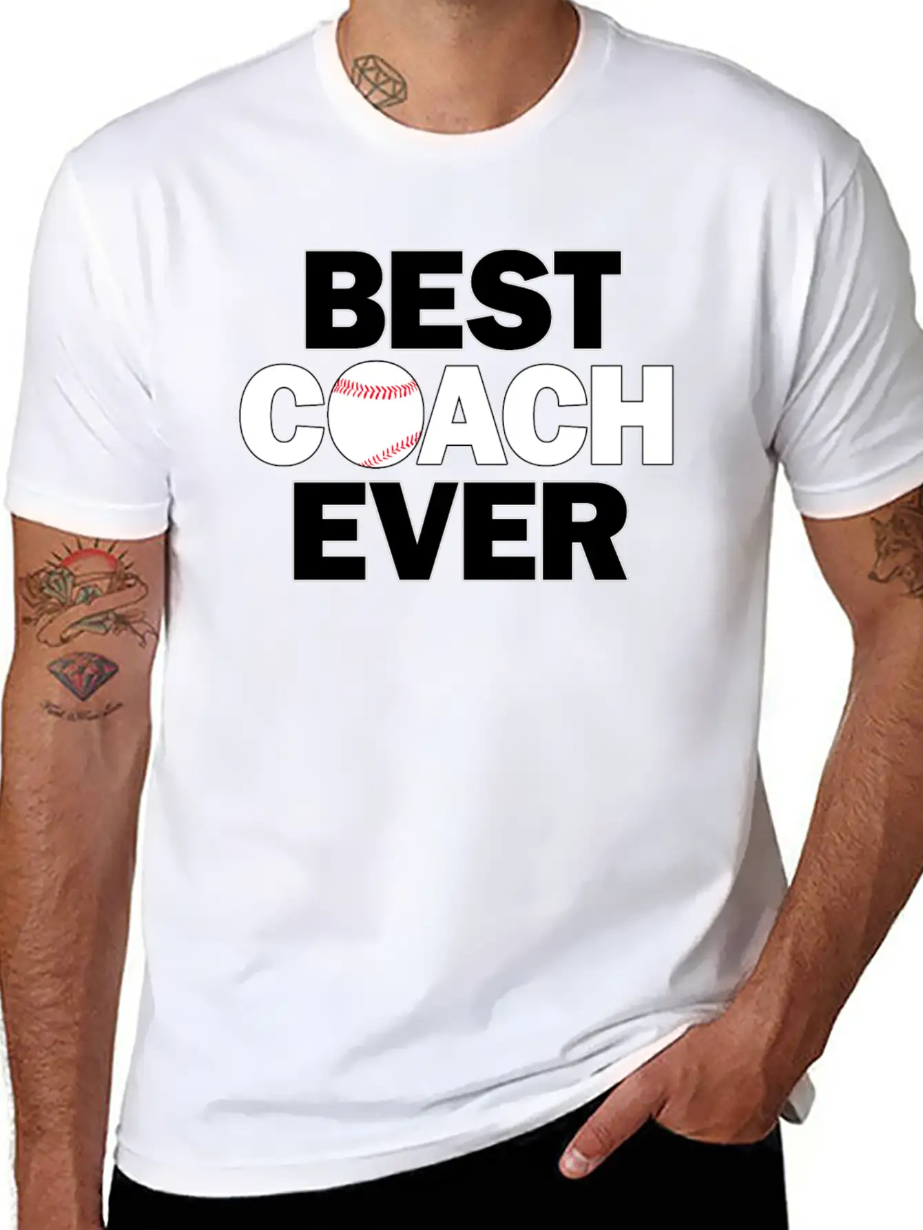 Baseball Coaches BEST COACH EVER Essential Cotton Tee For Daily Outfits – Unisex Style
