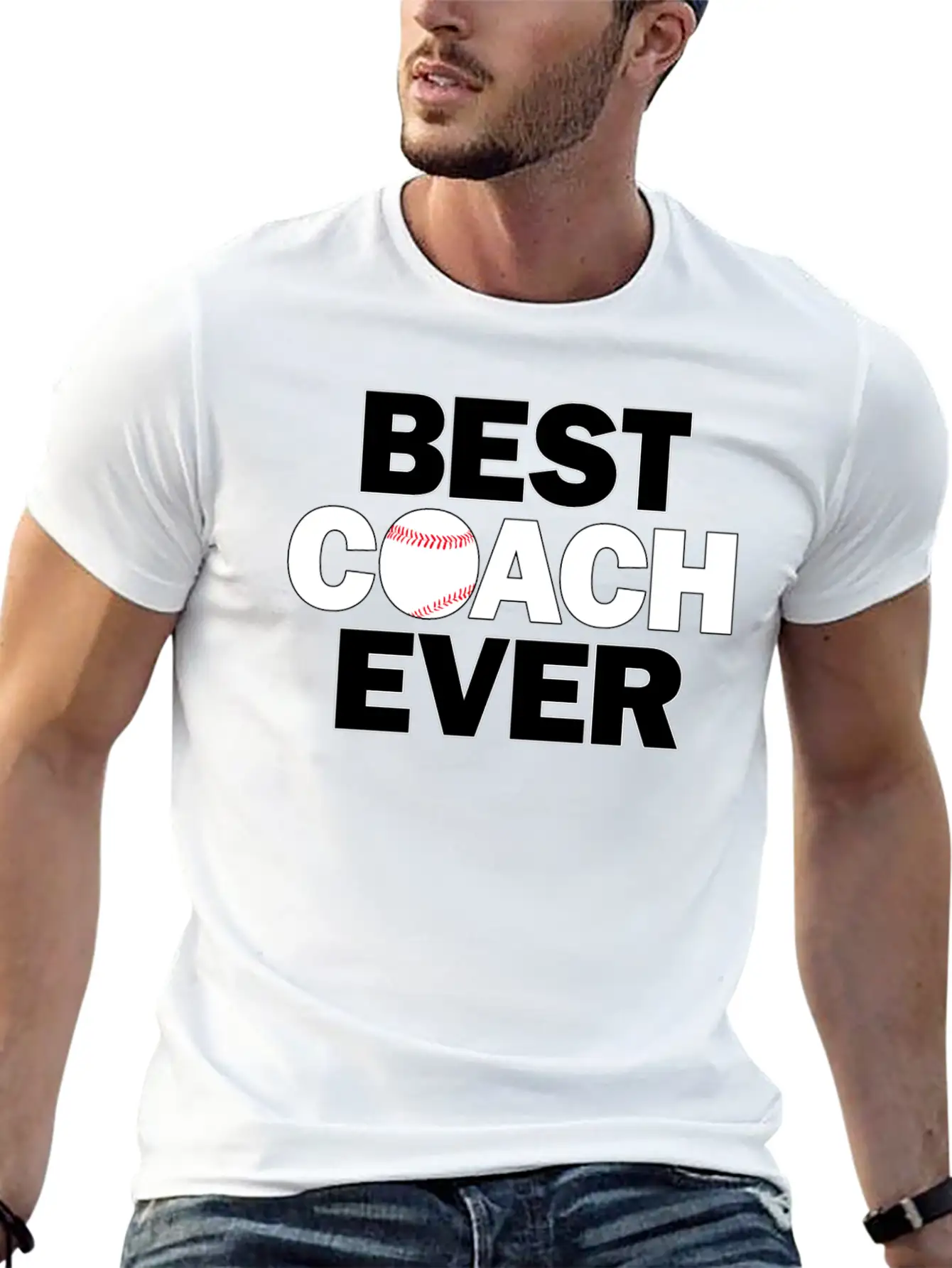 Baseball Coaches BEST COACH EVER Essential Cotton Tee For Daily Outfits – Unisex Style