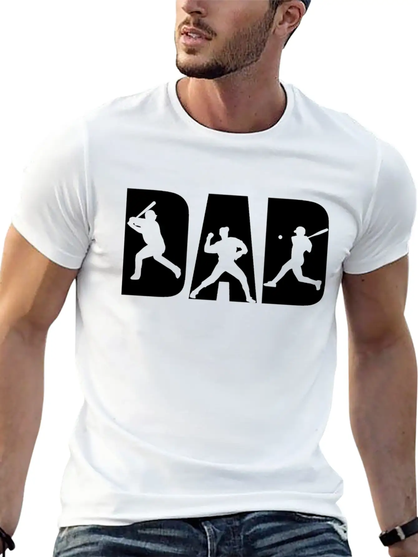 Baseball Dad And Son Matching Unisex Short Sleeve Soft Cotton T-Shirt – Casual Everyday Wear