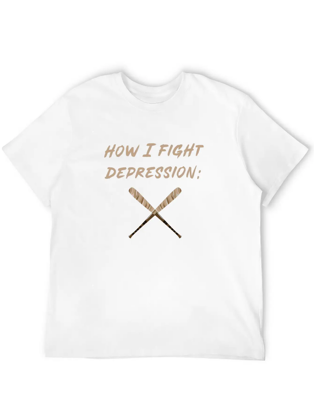 Baseball How I Fight Depression Homerun Ball Unisex Casual T-Shirt – Clean Design For Daily Comfort