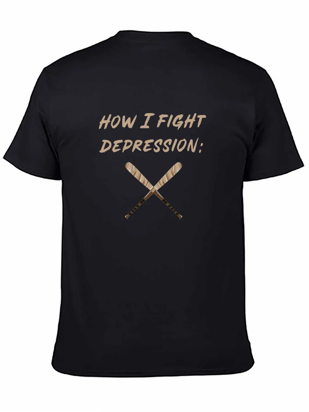 Baseball How I Fight Depression Homerun Ball Unisex Casual T-Shirt – Clean Design For Daily Comfort