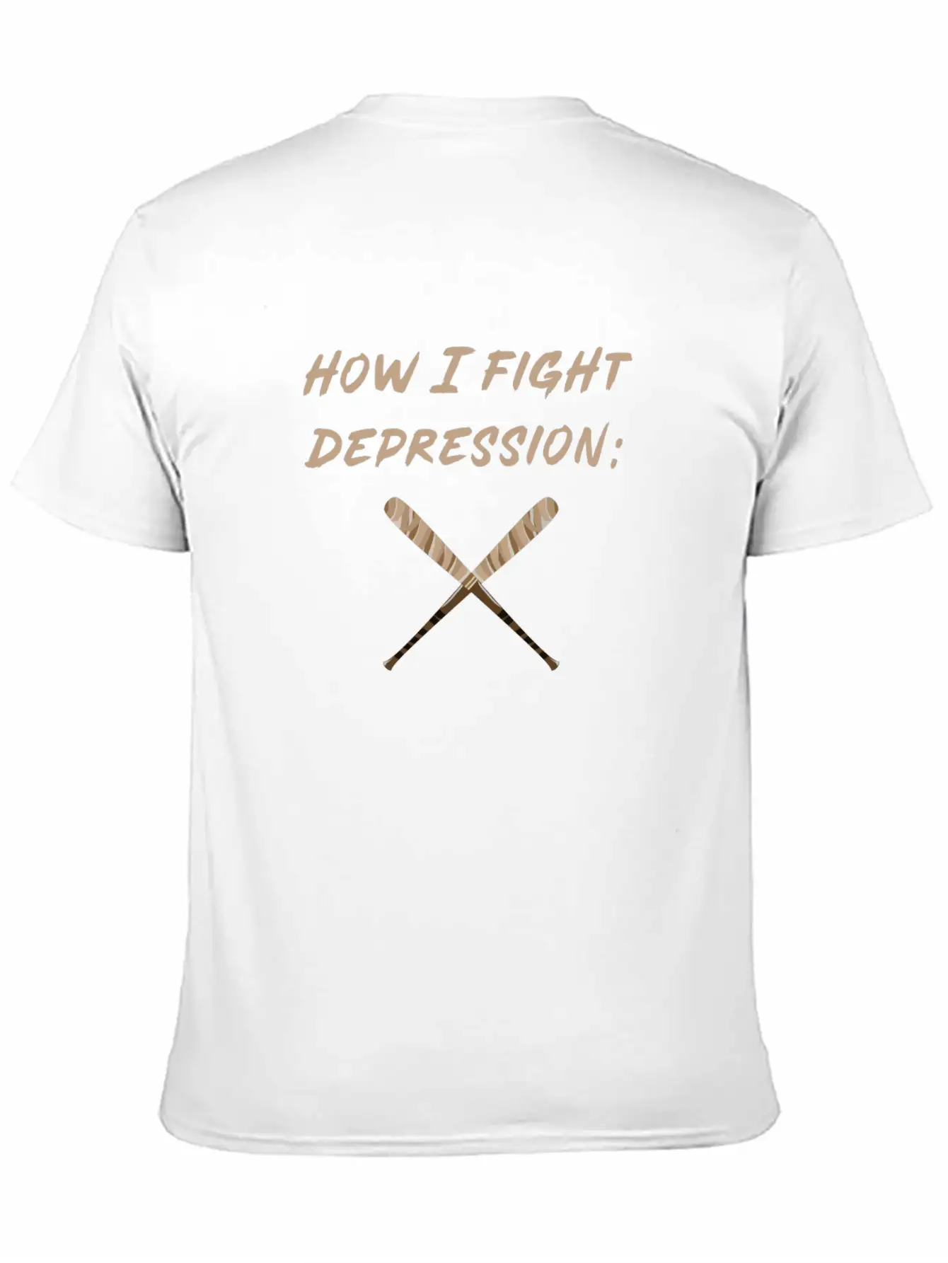 Baseball How I Fight Depression Homerun Ball Unisex Casual T-Shirt – Clean Design For Daily Comfort