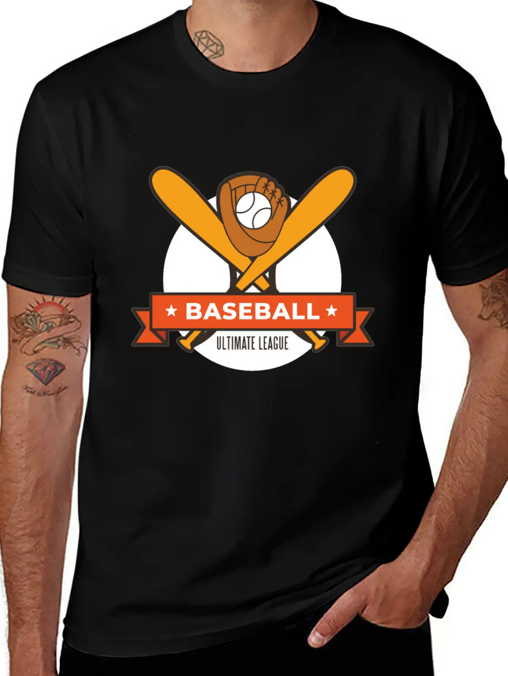 Baseball Ultimate League Breathable Soft Cotton T-Shirt – Timeless Casual Look