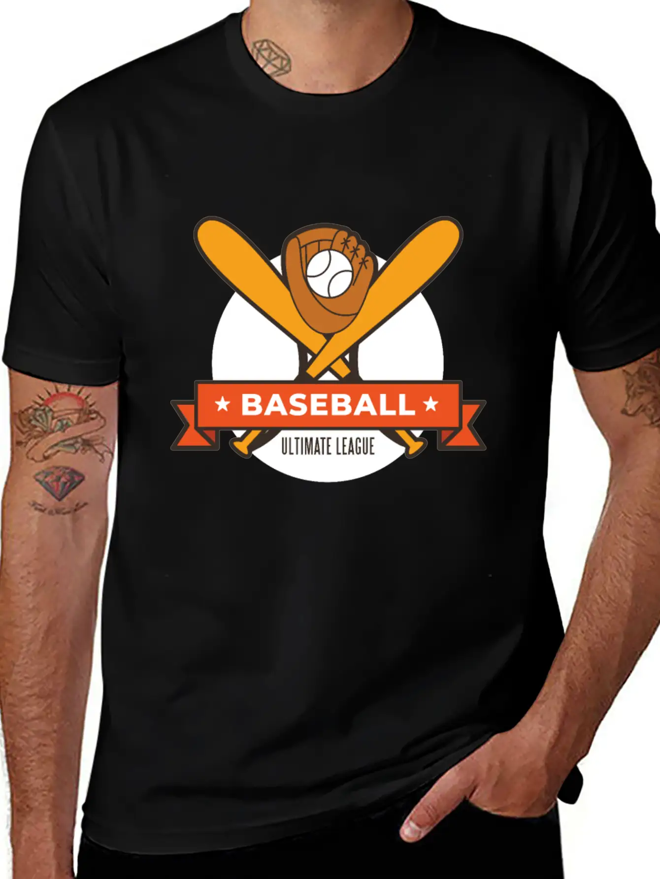 Baseball Ultimate League Breathable Soft Cotton T-Shirt – Timeless Casual Look