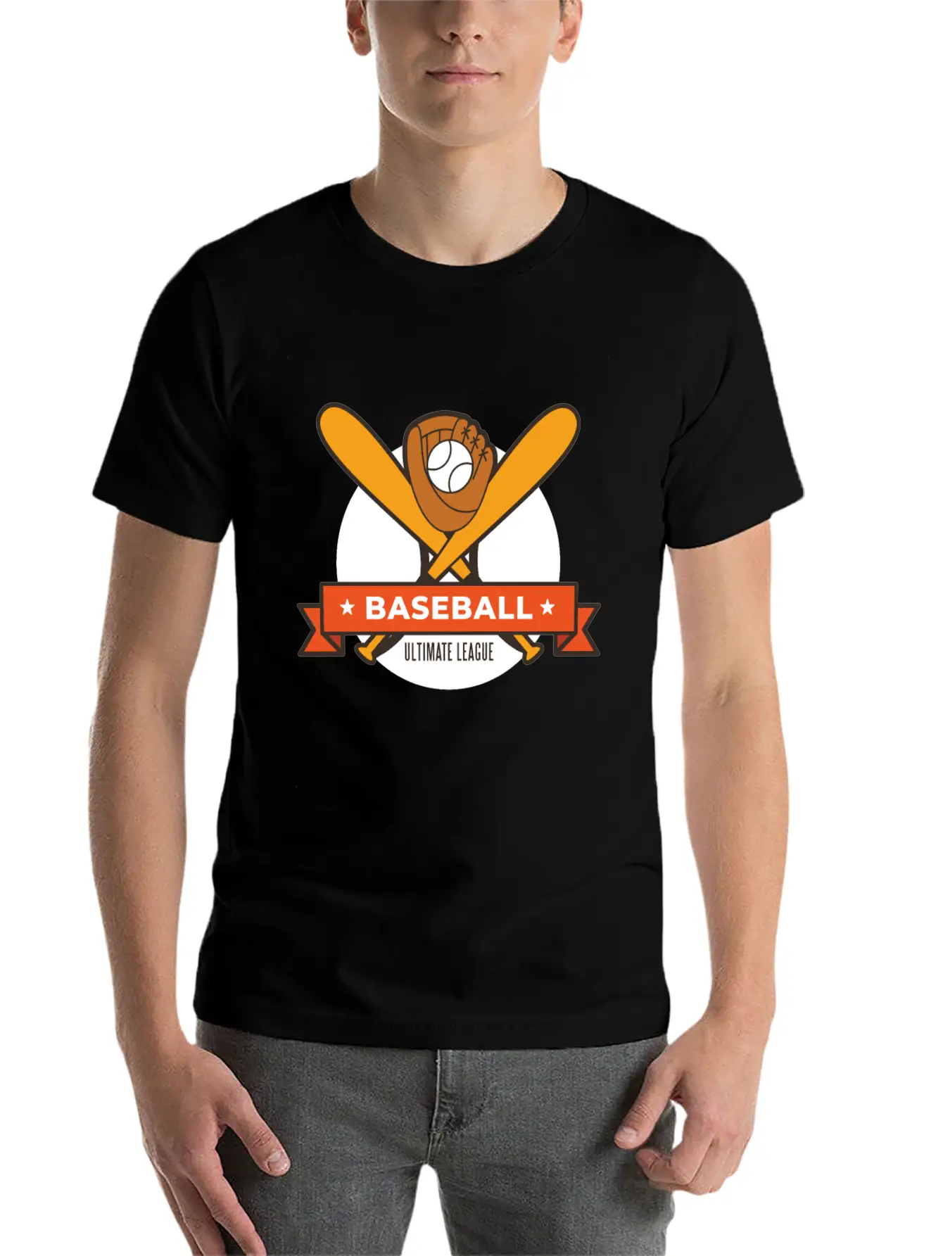 Baseball Ultimate League Breathable Soft Cotton T-Shirt – Timeless Casual Look