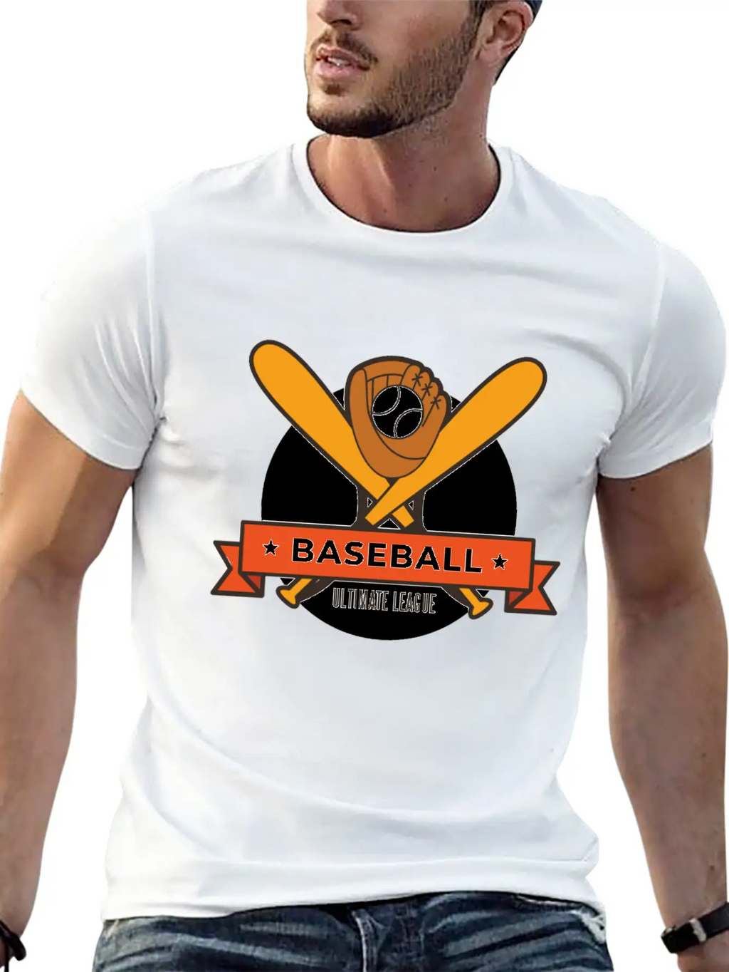 Baseball Ultimate League Breathable Soft Cotton T-Shirt – Timeless Casual Look