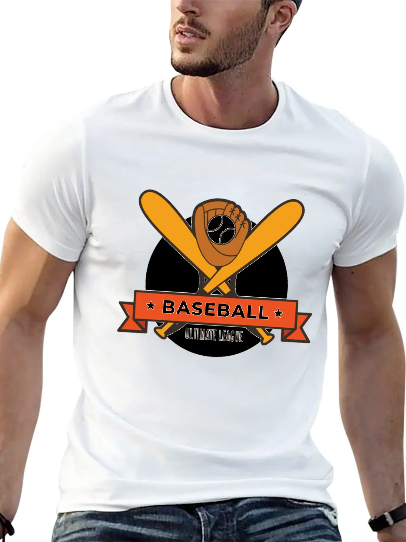 Baseball Ultimate League Breathable Soft Cotton T-Shirt – Timeless Casual Look