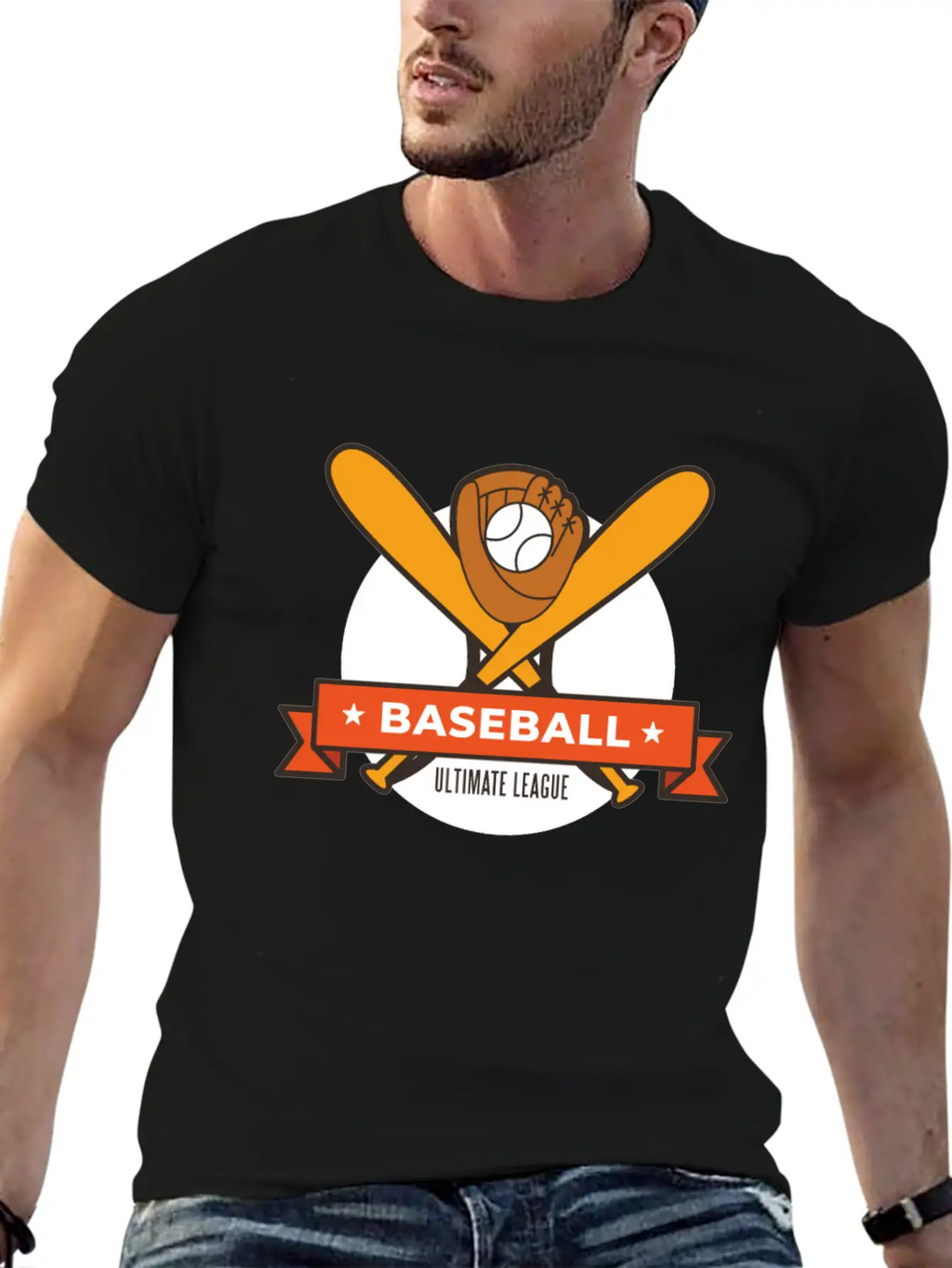 Baseball Ultimate League Breathable Soft Cotton T-Shirt – Timeless Casual Look