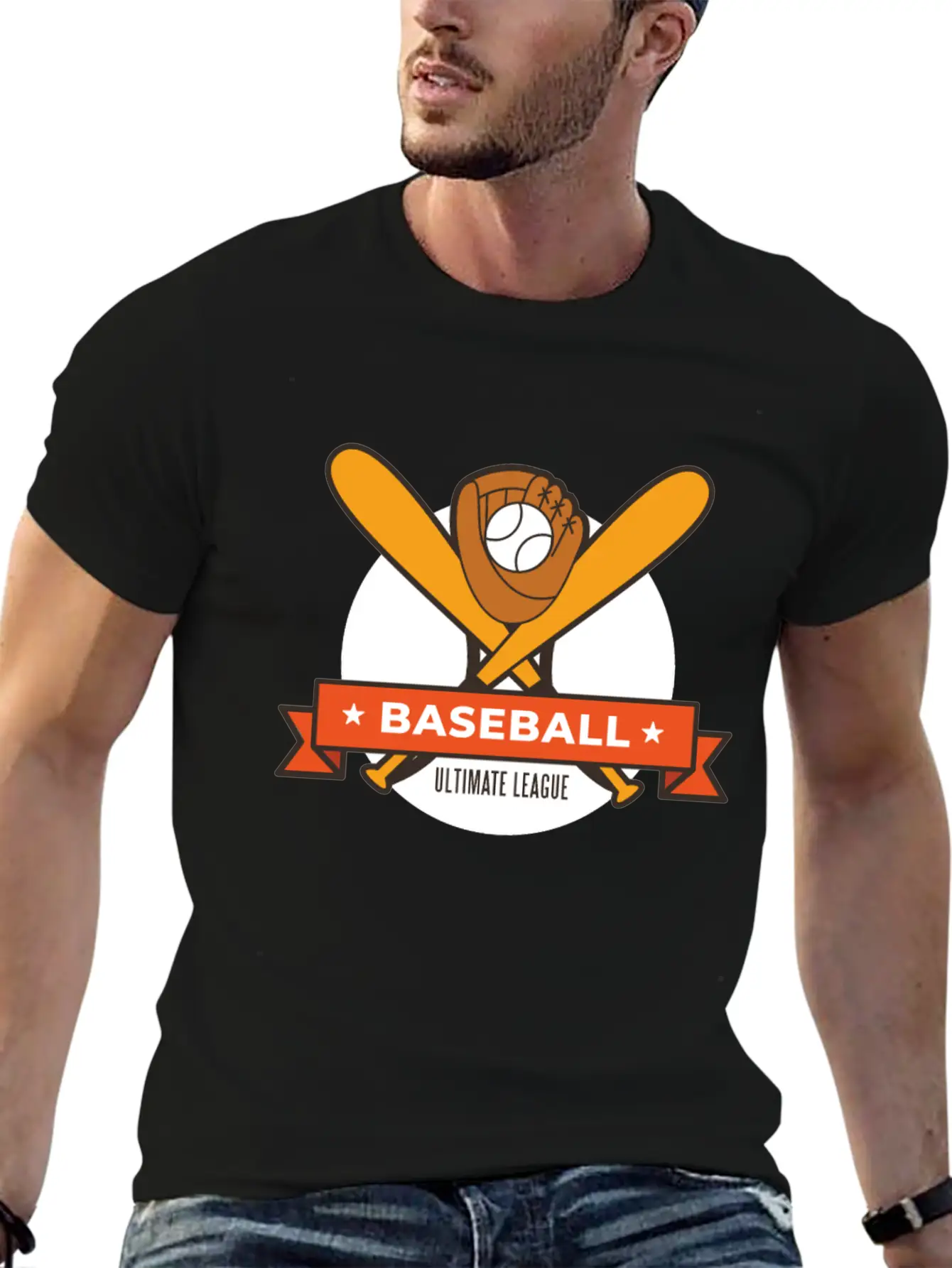 Baseball Ultimate League Breathable Soft Cotton T-Shirt – Timeless Casual Look
