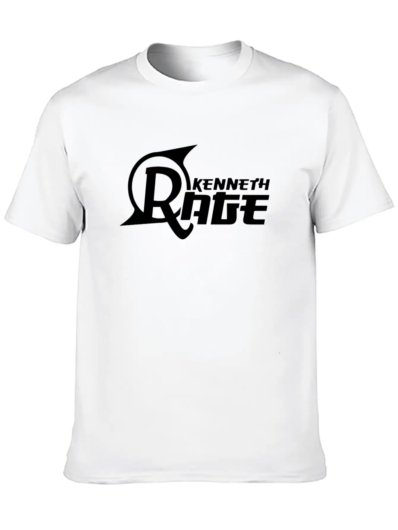 Basic Black Kenneth Rage Impression Casual Graphic T-Shirt – Simple And Comfortable Daily Wear