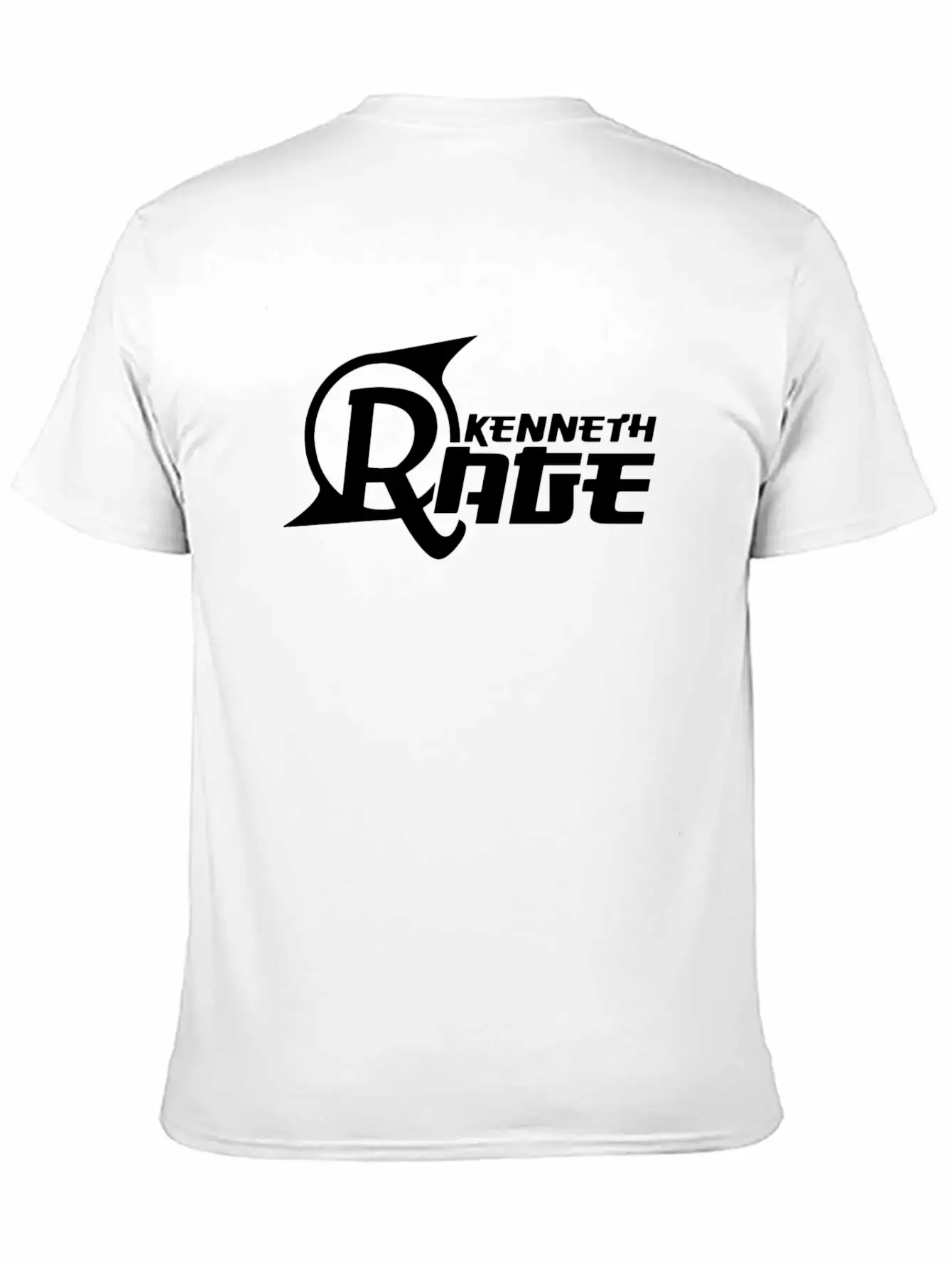 Basic Black Kenneth Rage Impression Casual Graphic T-Shirt – Simple And Comfortable Daily Wear