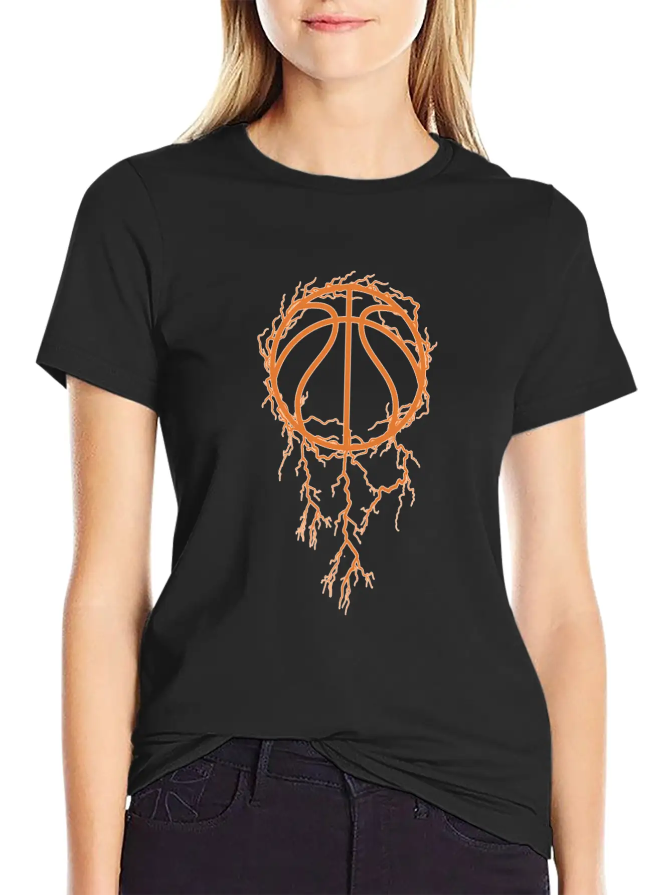 Basketball Baller Thunder Unisex Casual T-Shirt – Clean Design For Daily Comfort