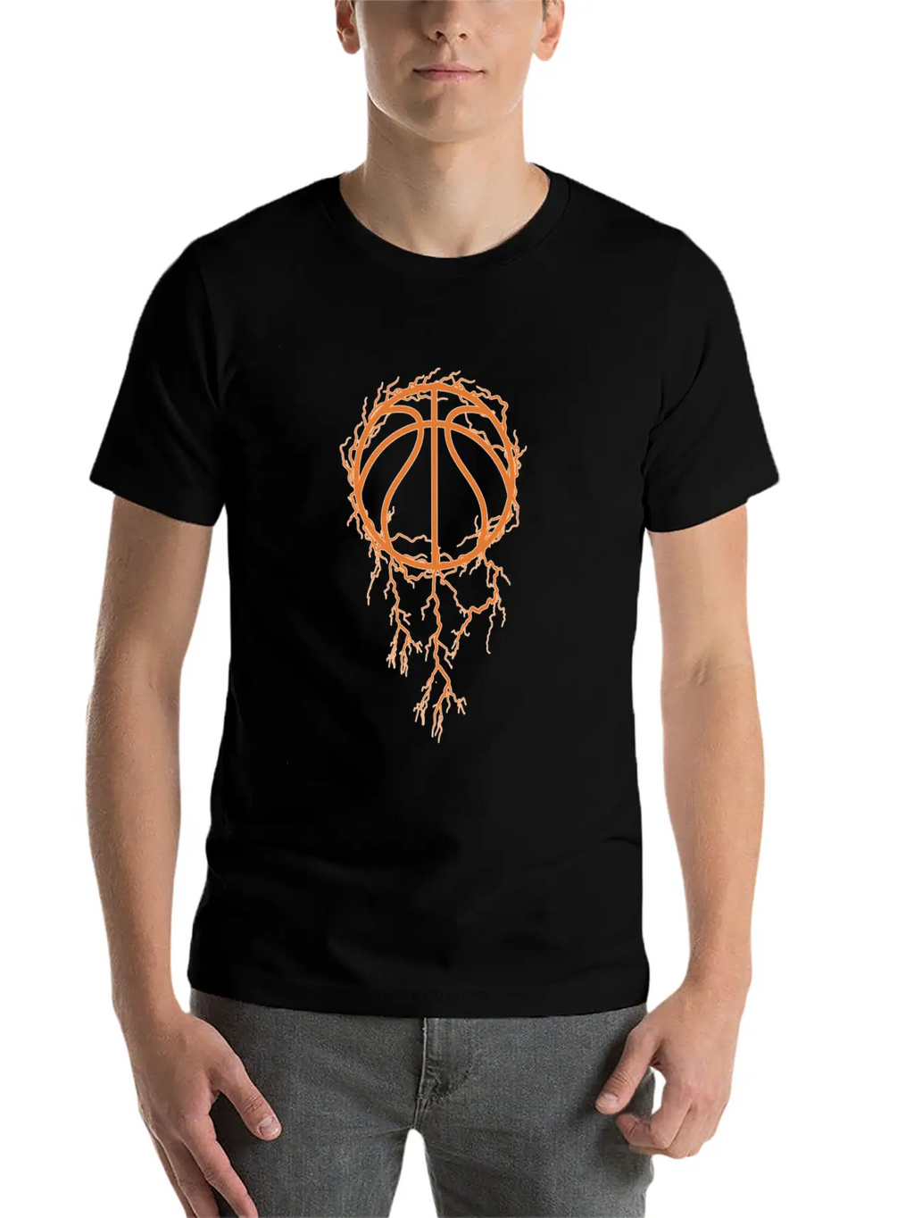 Basketball Baller Thunder Unisex Casual T-Shirt – Clean Design For Daily Comfort