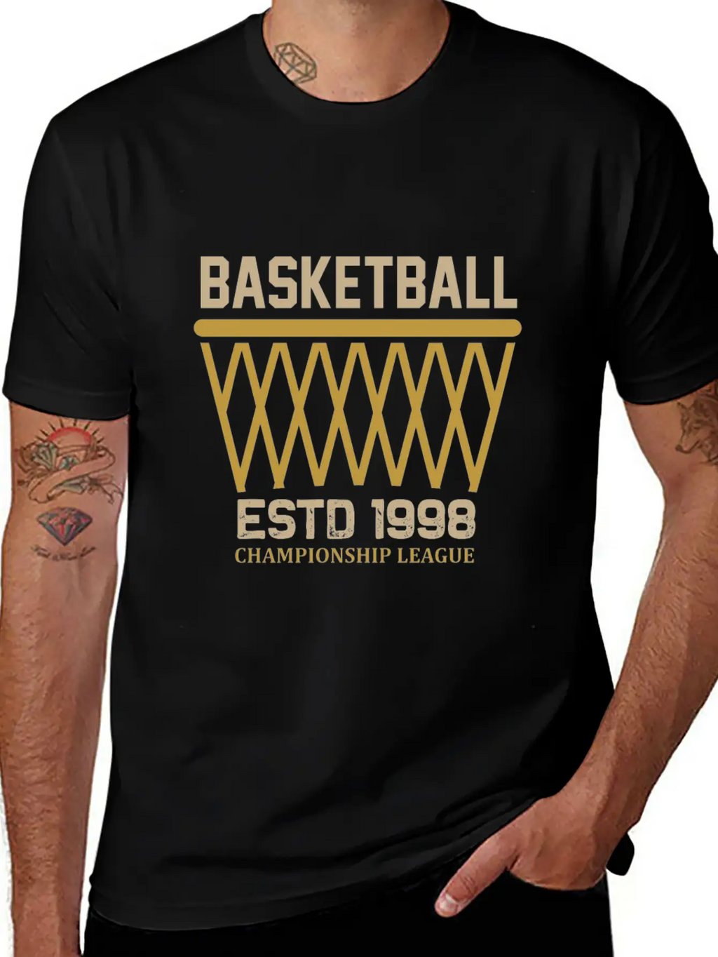 Basketball Championship League Unisex Casual T-Shirt – Clean Design For Daily Comfort